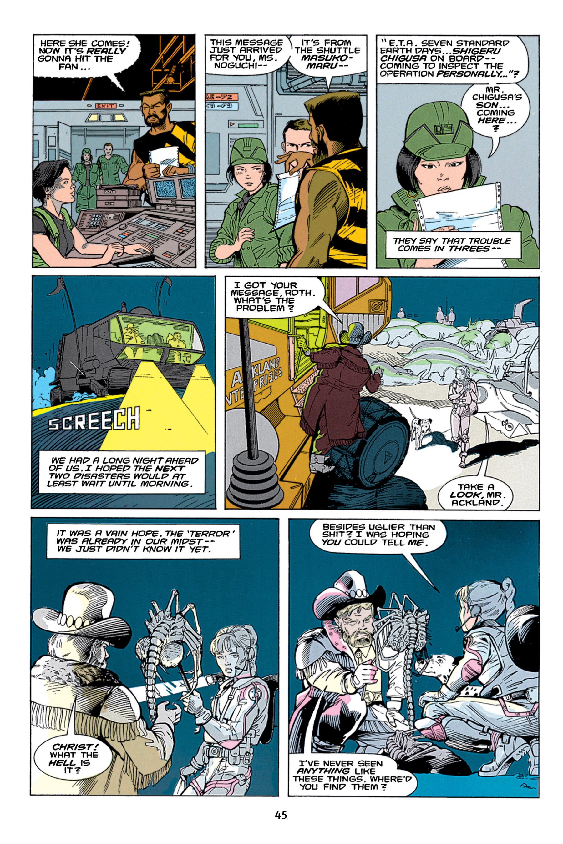 Read online Aliens vs. Predator Omnibus comic -  Issue # _TPB 1 Part 1 - 45