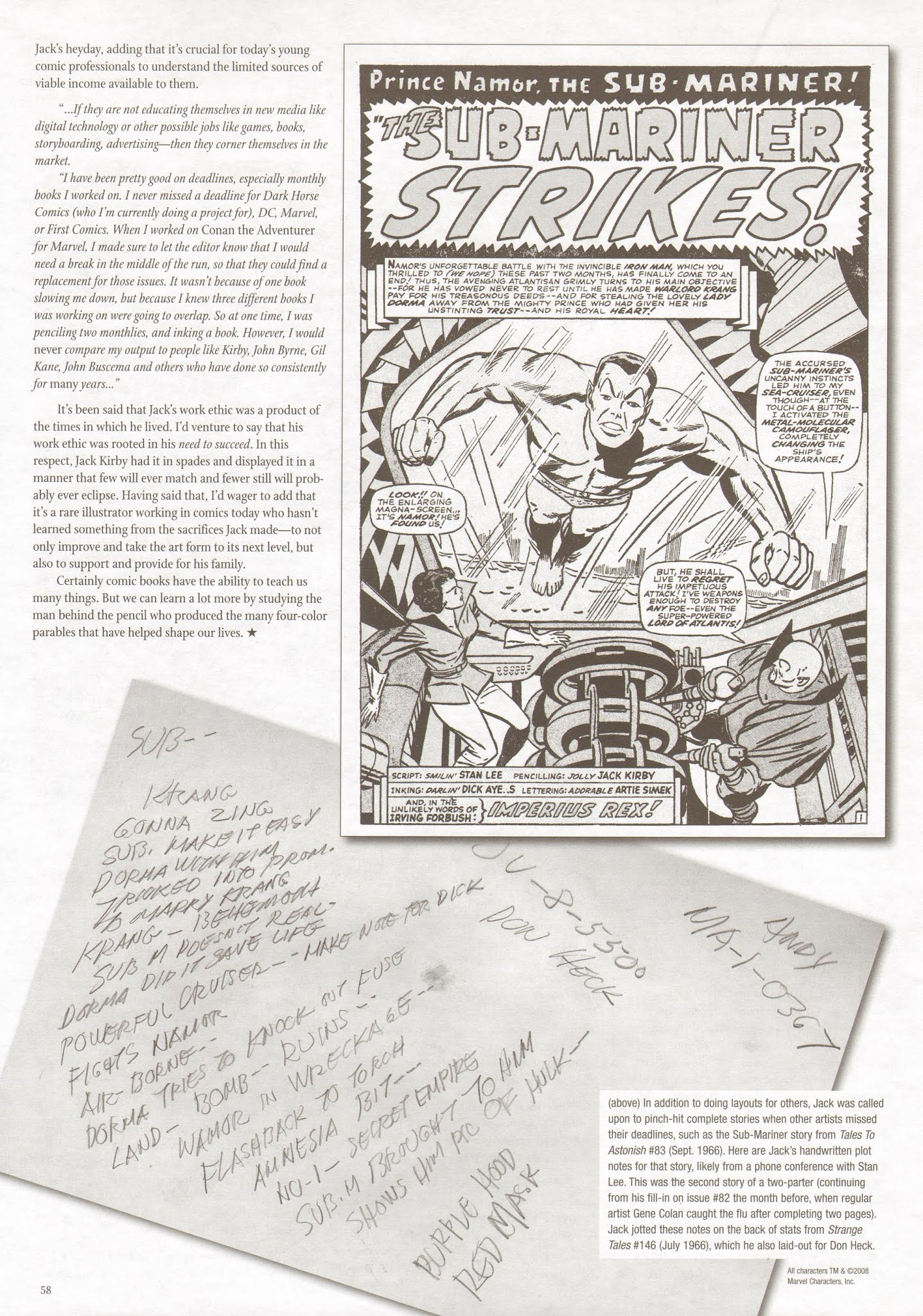 Read online The Jack Kirby Collector comic -  Issue #51 - 58