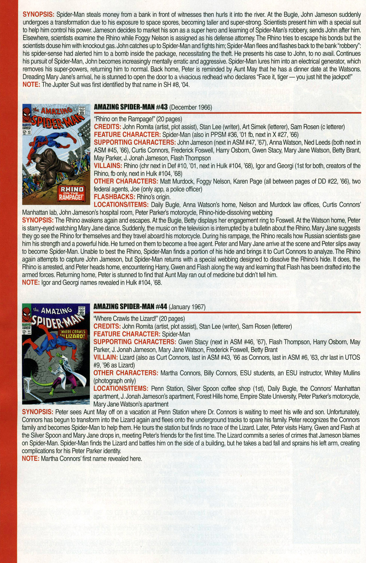 Read online Official Index to the Marvel Universe comic -  Issue #1 - 20