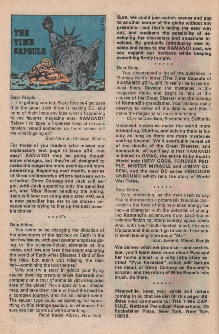 Read online Kamandi, The Last Boy On Earth comic -  Issue #37 - 12