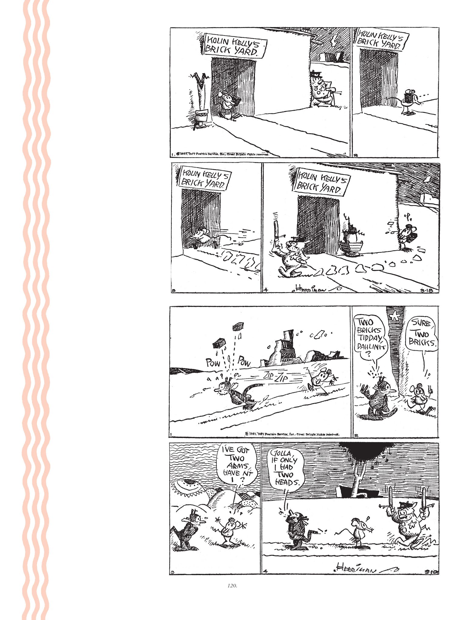 Read online Krazy & Ignatz comic -  Issue # TPB 7 - 117