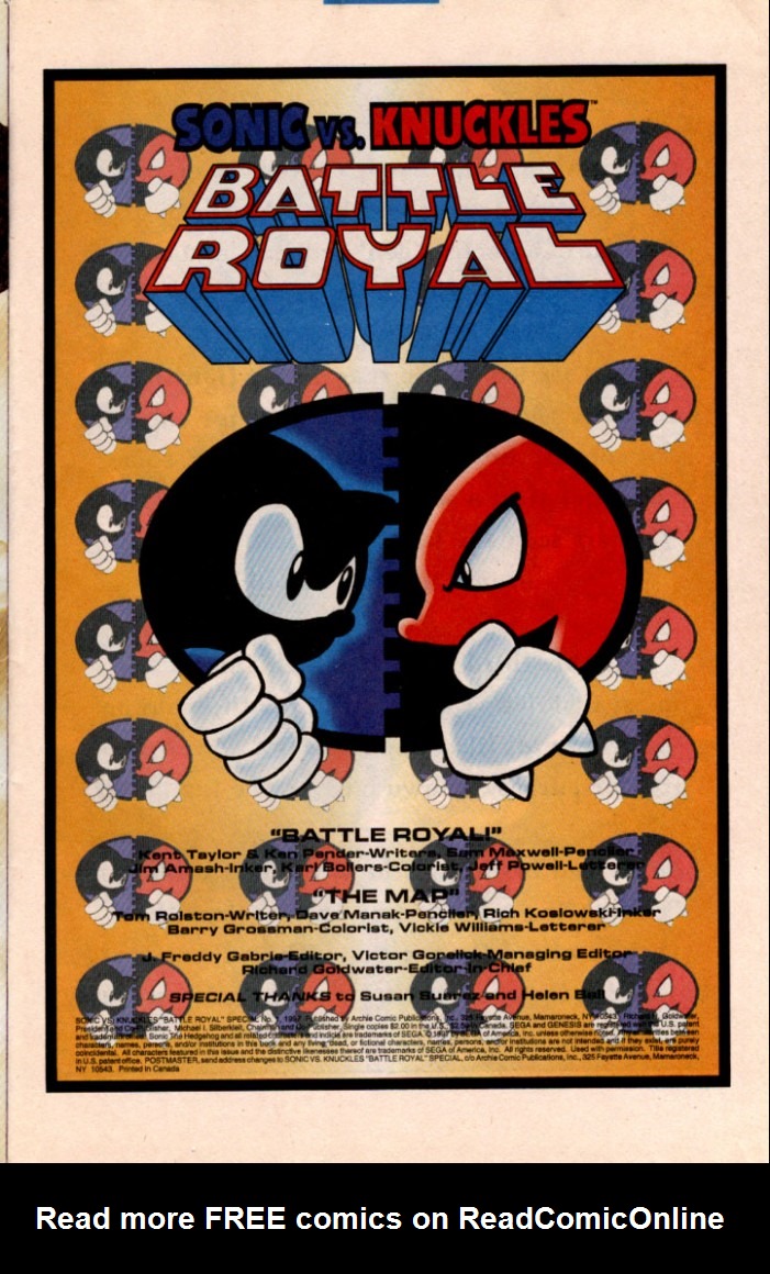 Read online Sonic vs. Knuckles comic -  Issue # Full - 2