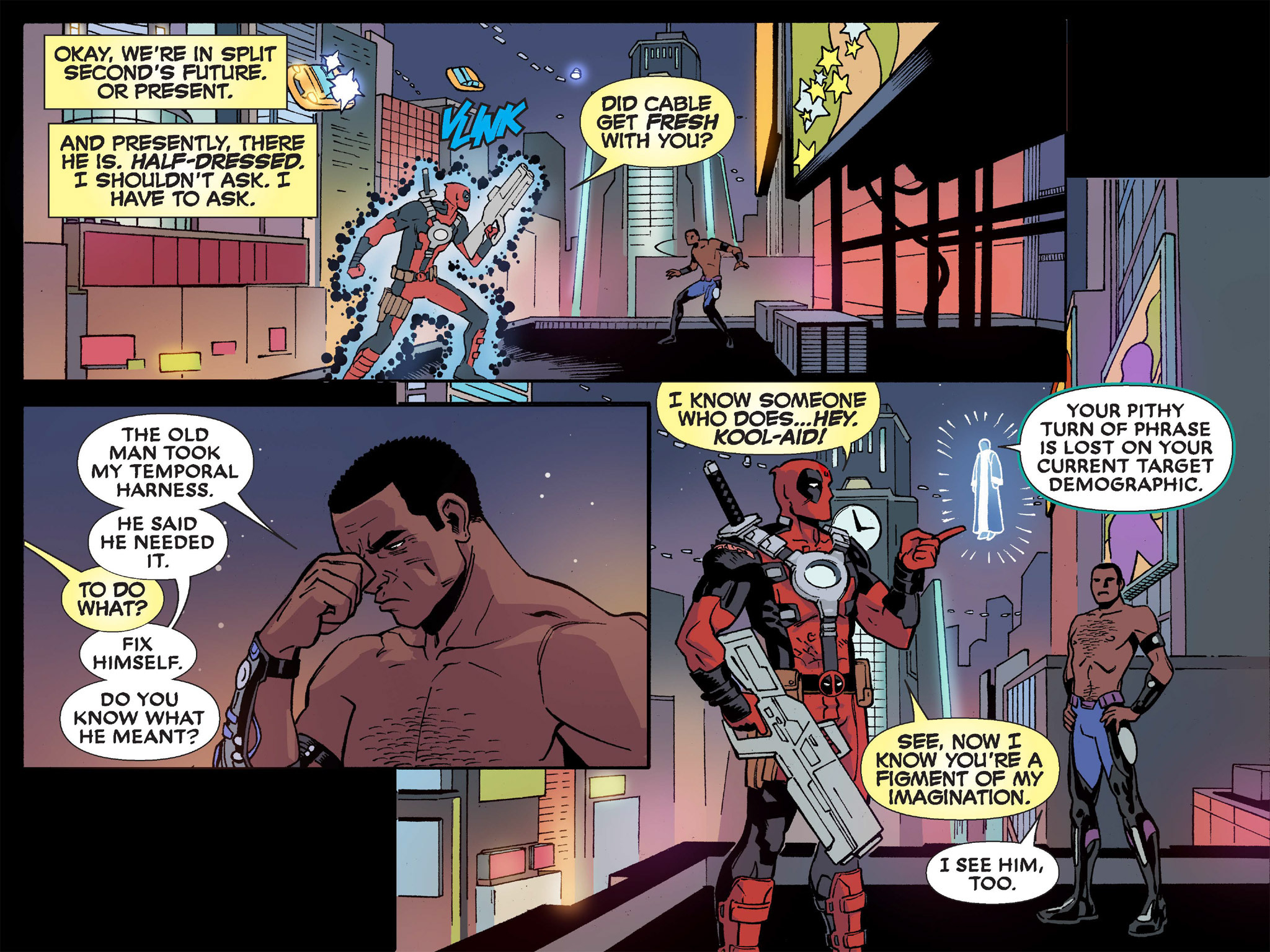 Read online Deadpool & Cable: Split Second Infinite Comic comic -  Issue #6 - 31