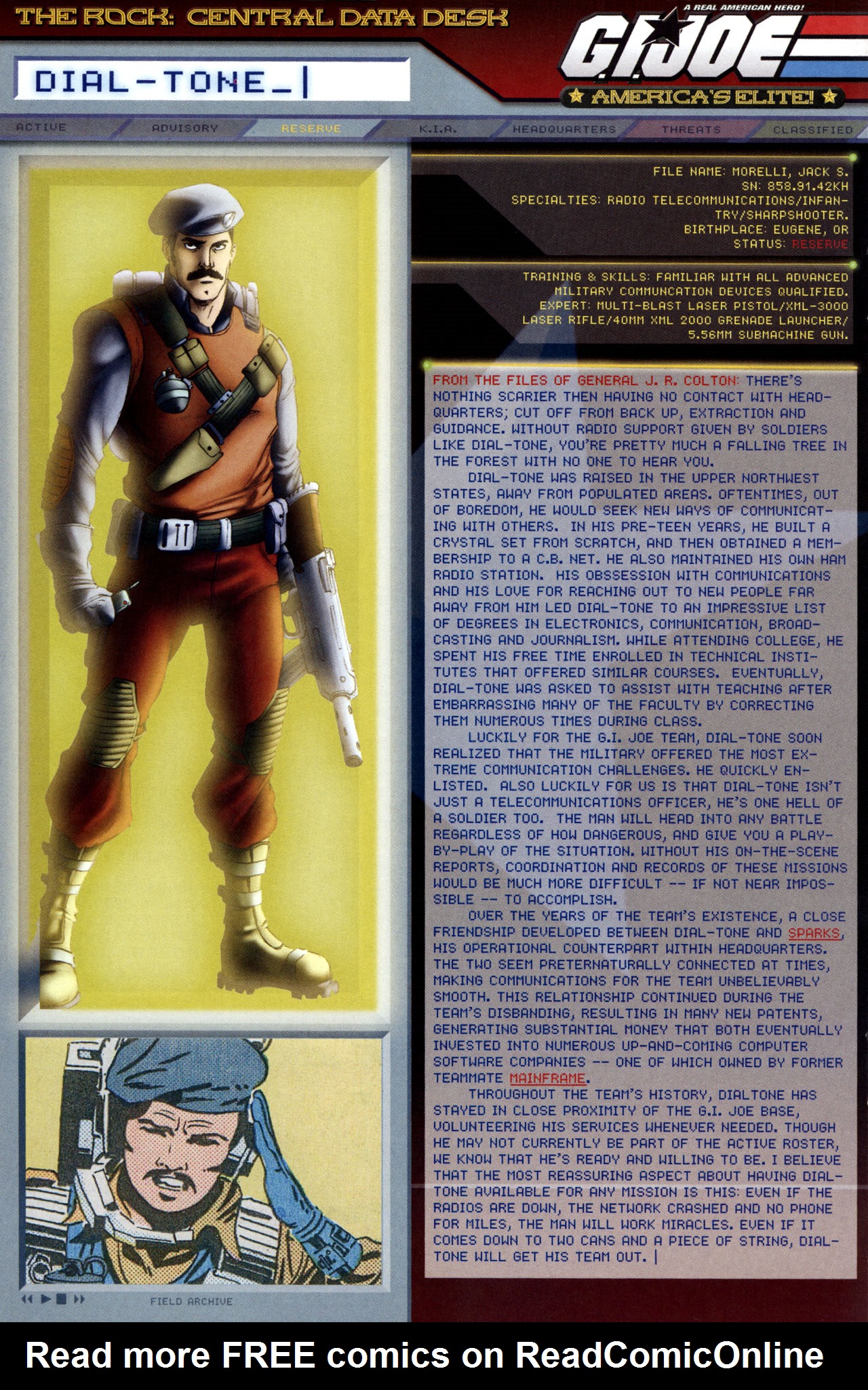 Read online G.I. Joe: Data Desk Handbook comic -  Issue #2 - 18