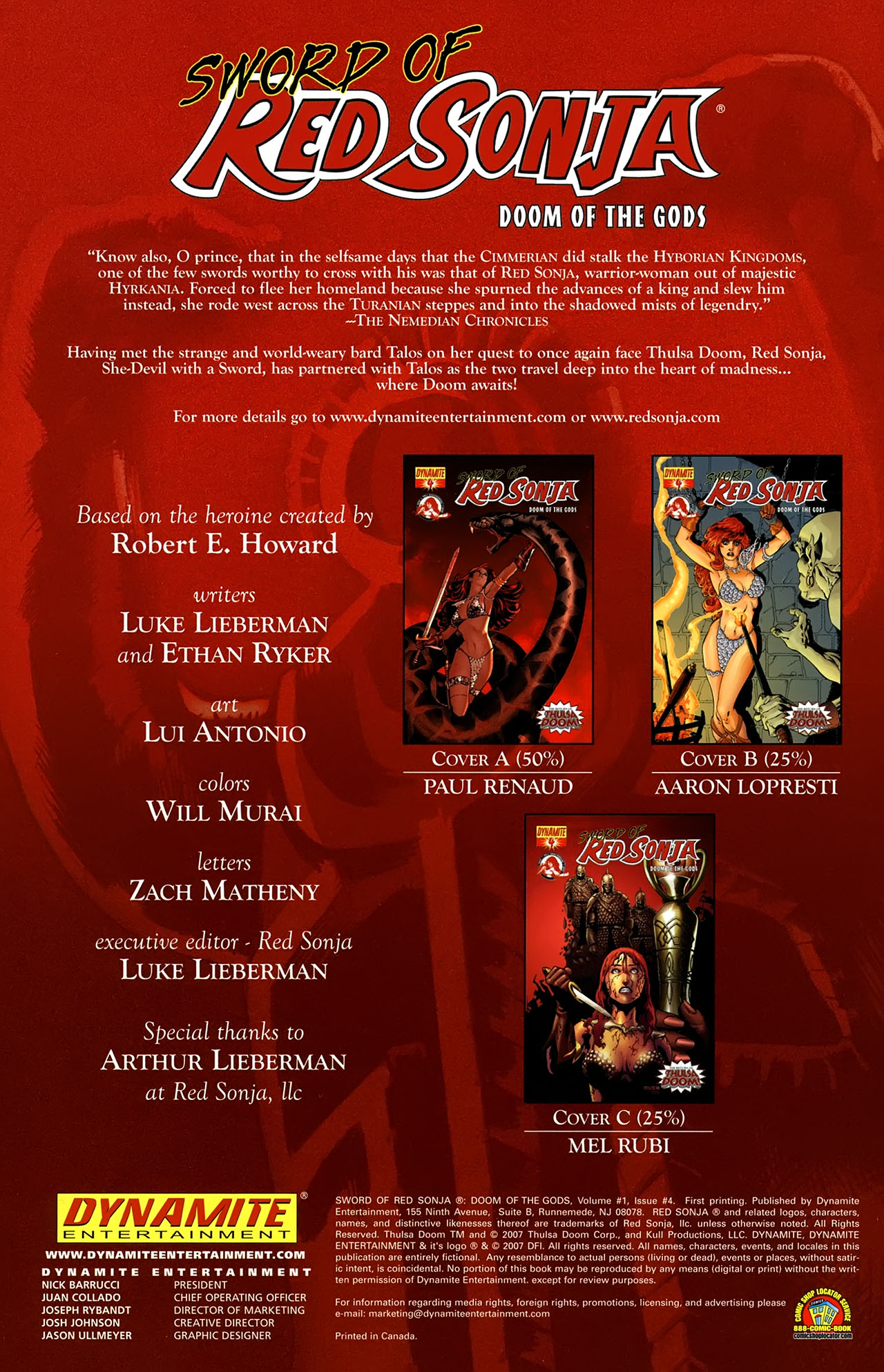 Read online Sword of Red Sonja: Doom of the Gods comic -  Issue #4 - 2