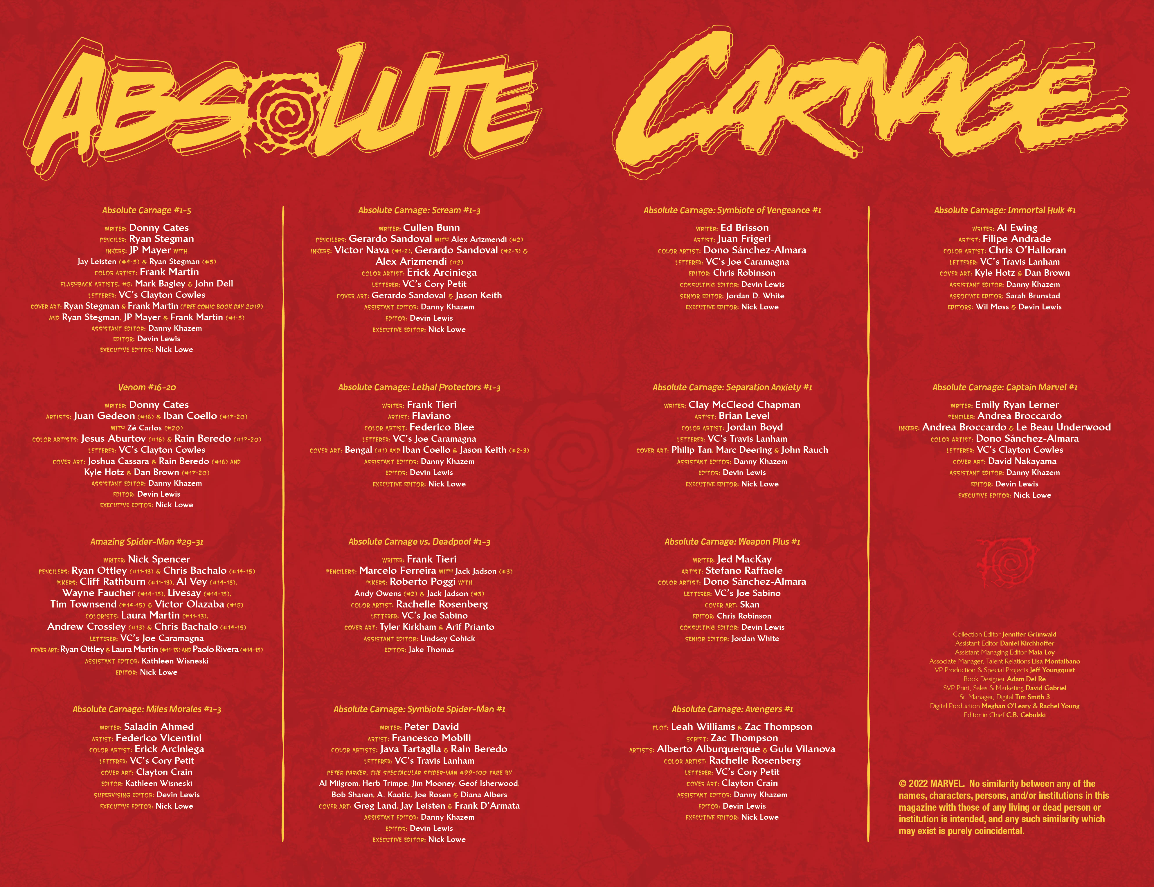 Read online Absolute Carnage Omnibus comic -  Issue # TPB (Part 1) - 3