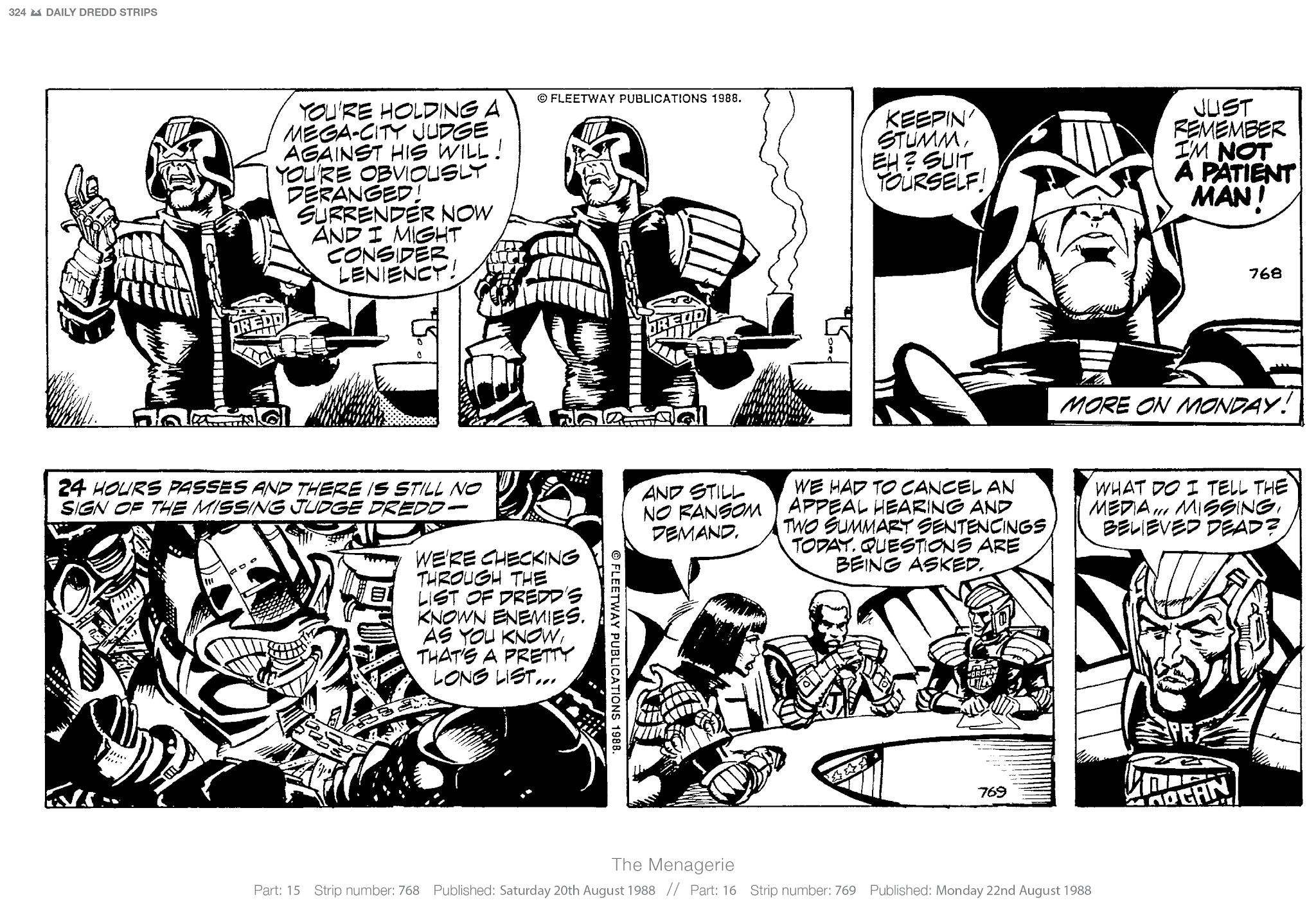 Read online Judge Dredd: The Daily Dredds comic -  Issue # TPB 2 - 327
