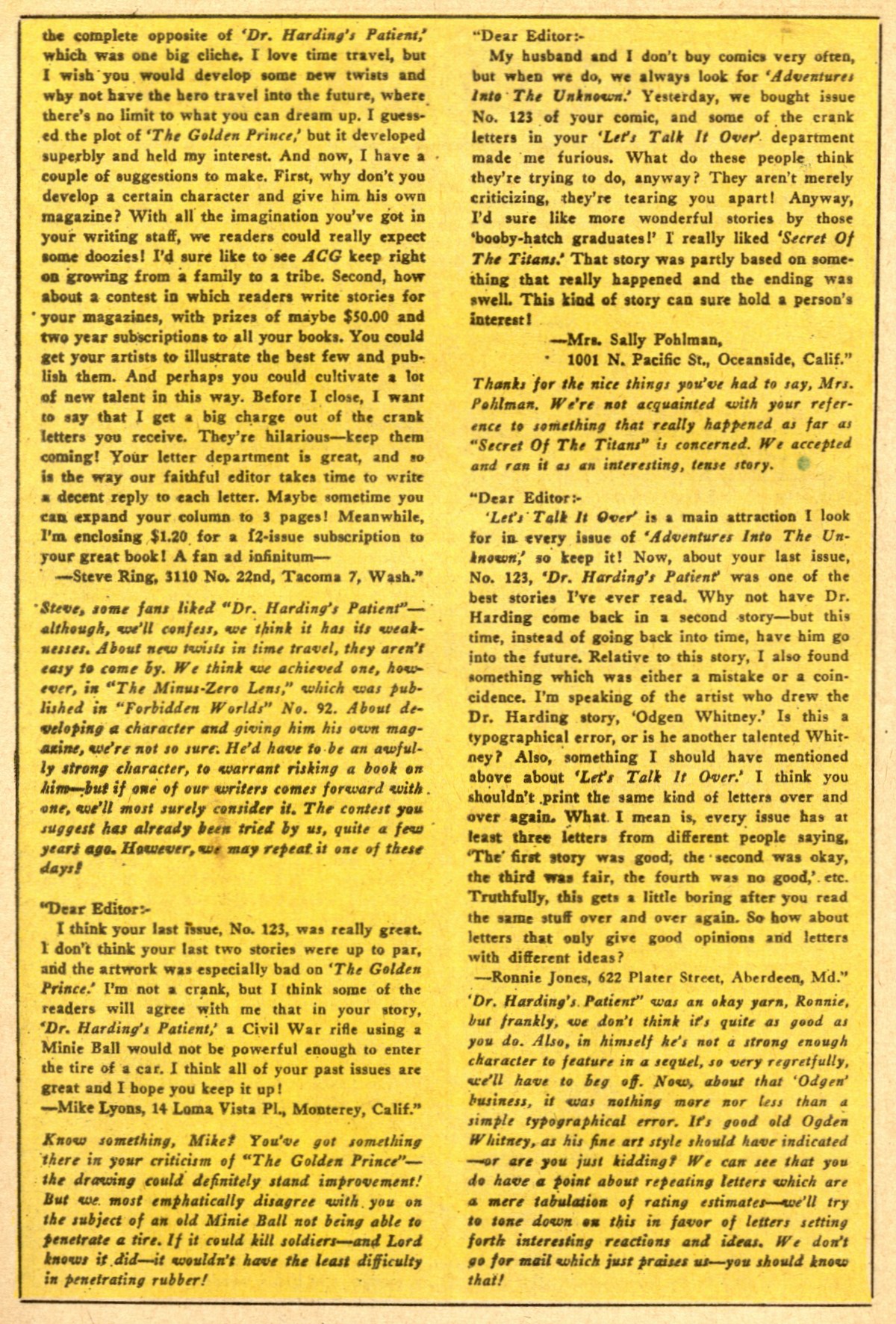 Read online Adventures Into The Unknown comic -  Issue #127 - 20