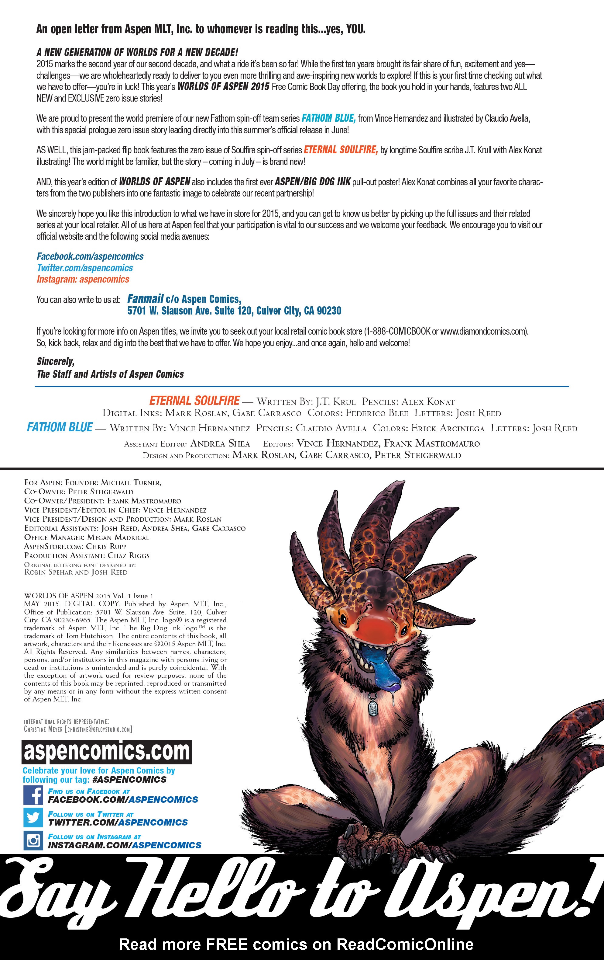 Read online Free Comic Book Day 2015 comic -  Issue # Worlds of Aspen - 2