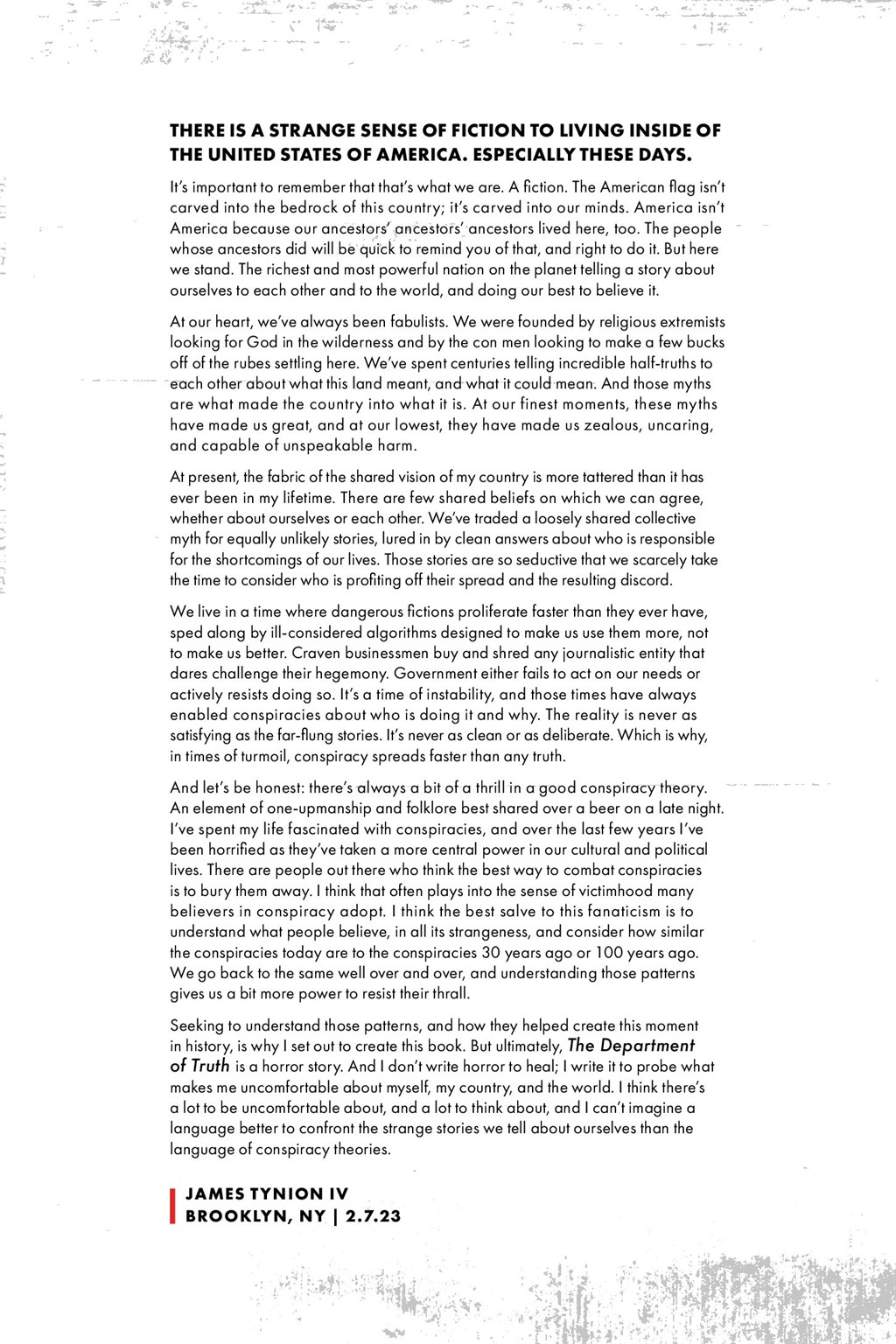 Read online The Department of Truth Complete Conspiracy Deluxe Edition comic -  Issue # TPB (Part 1) - 7