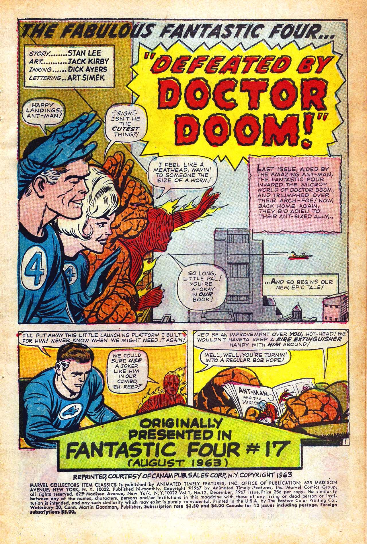 Read online Marvel Collectors' Item Classics comic -  Issue #12 - 3