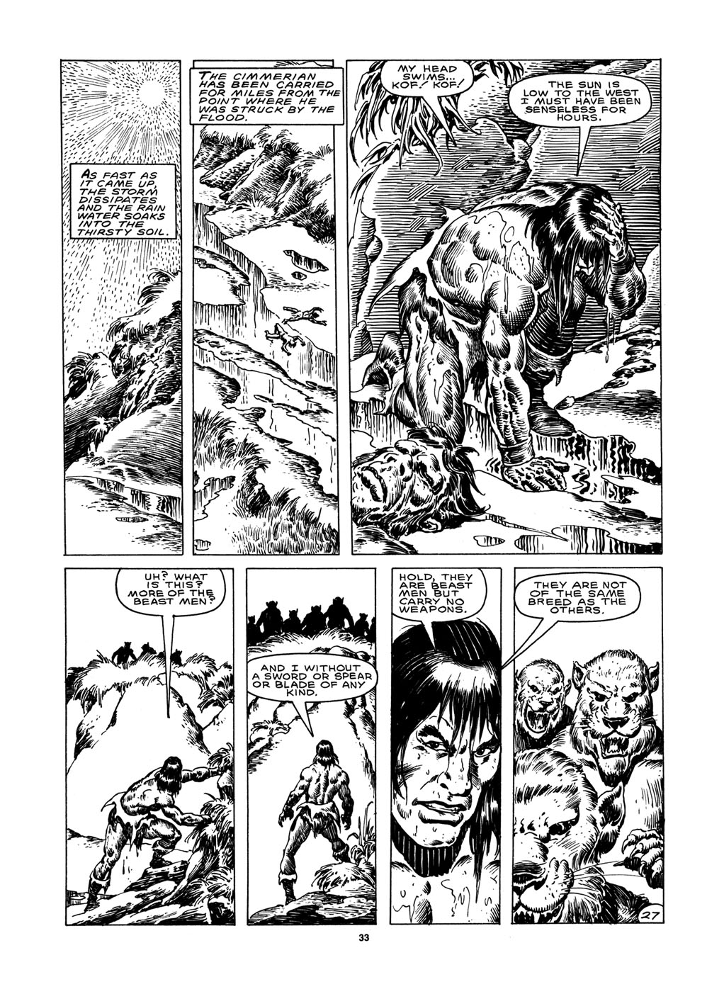 Read online The Savage Sword Of Conan comic -  Issue #151 - 31