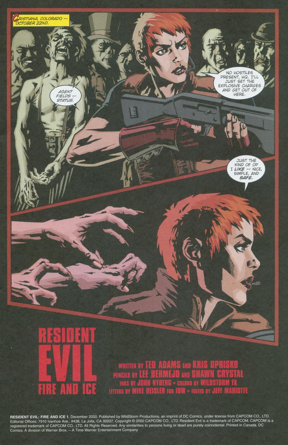 Read online Resident Evil: Fire and Ice comic -  Issue #1 - 2