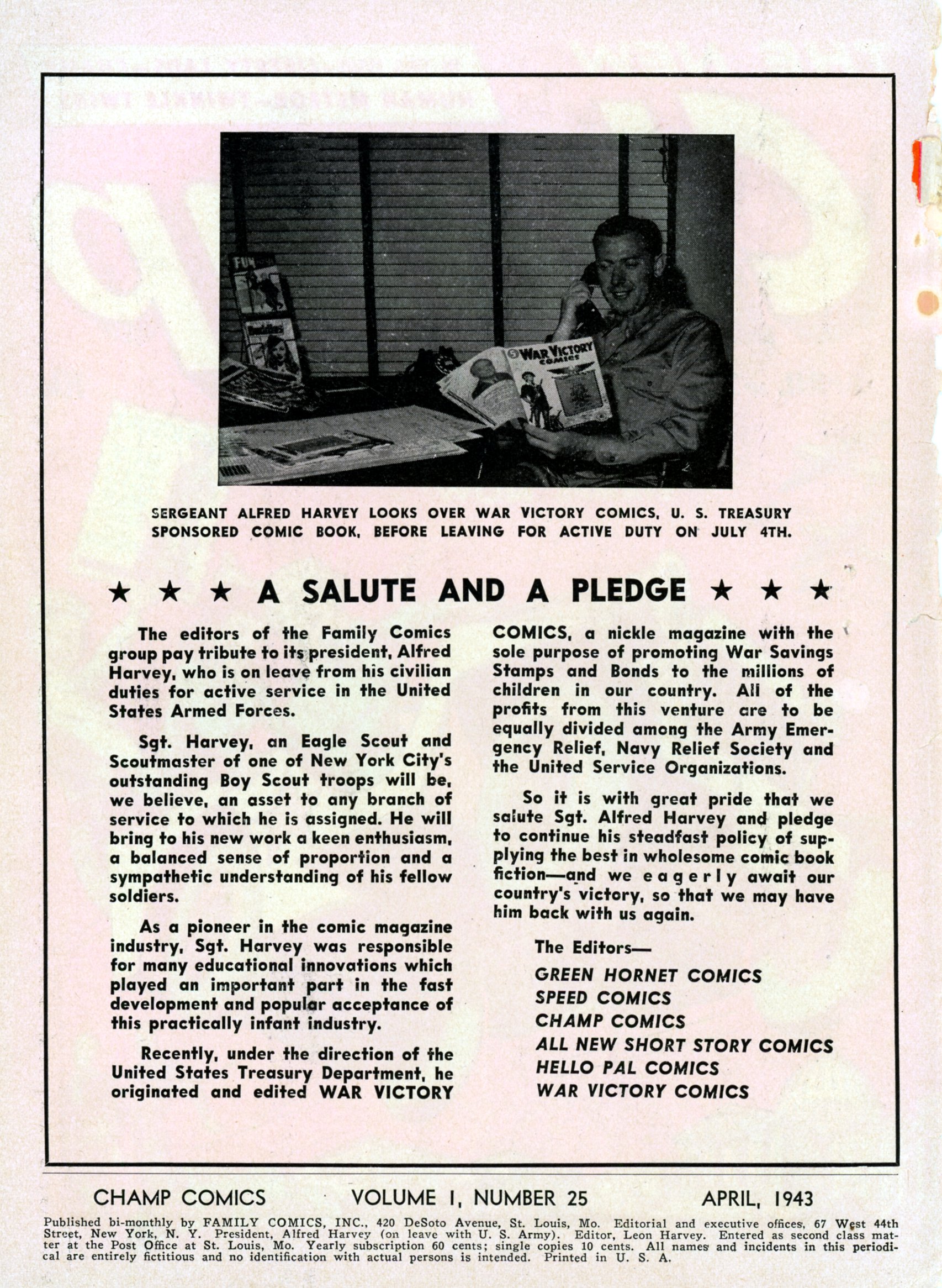 Read online Champ Comics comic -  Issue #25 - 2