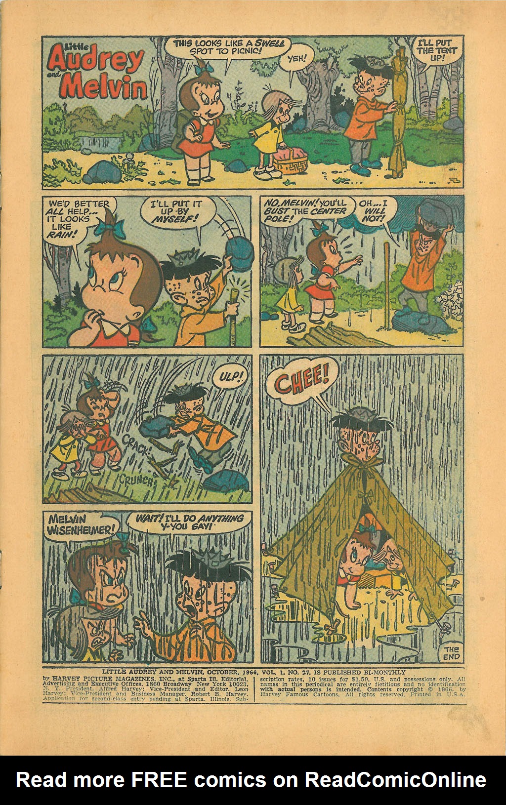Read online Little Audrey And Melvin comic -  Issue #27 - 3