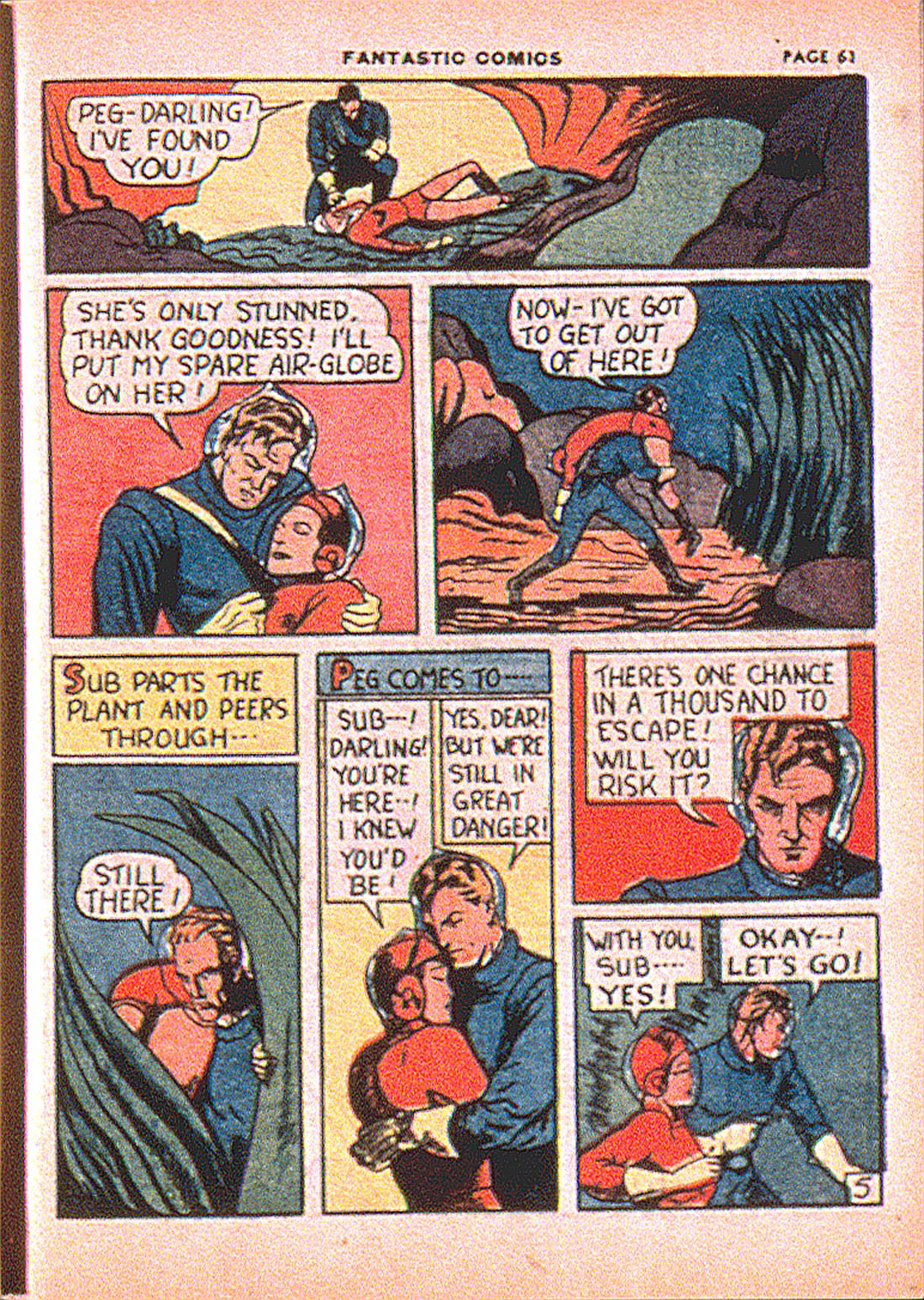 Read online Fantastic Comics comic -  Issue #7 - 63