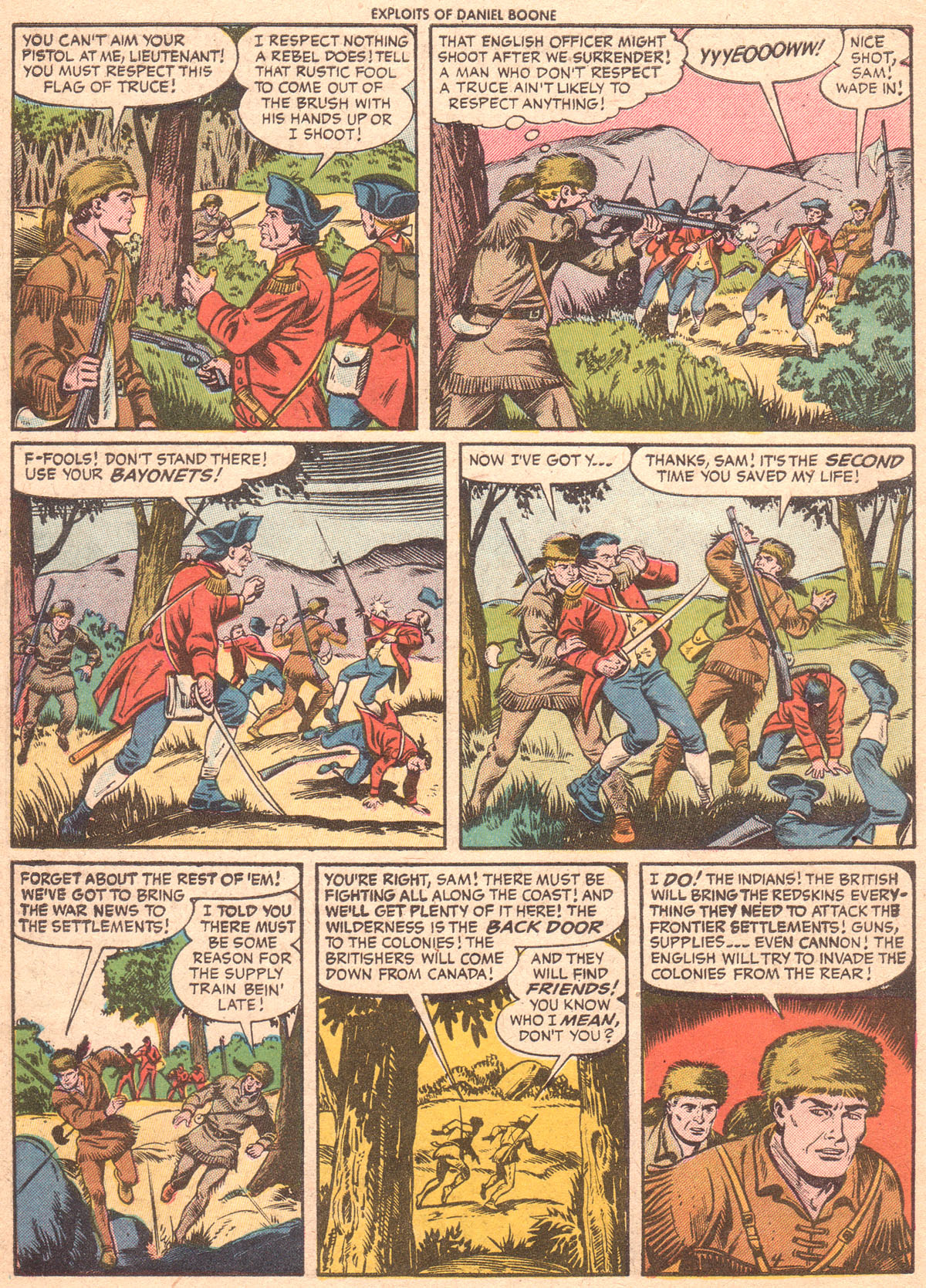 Read online Exploits of Daniel Boone comic -  Issue #5 - 6