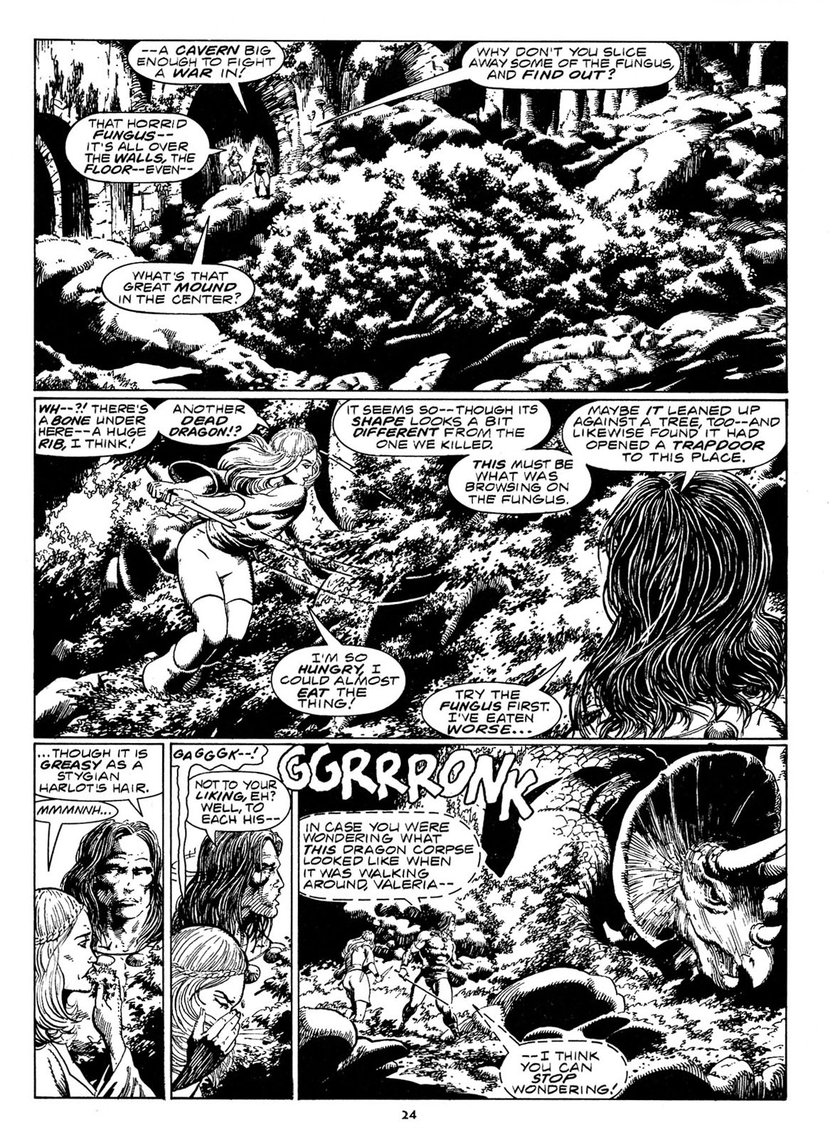Read online The Savage Sword Of Conan comic -  Issue #211 - 26