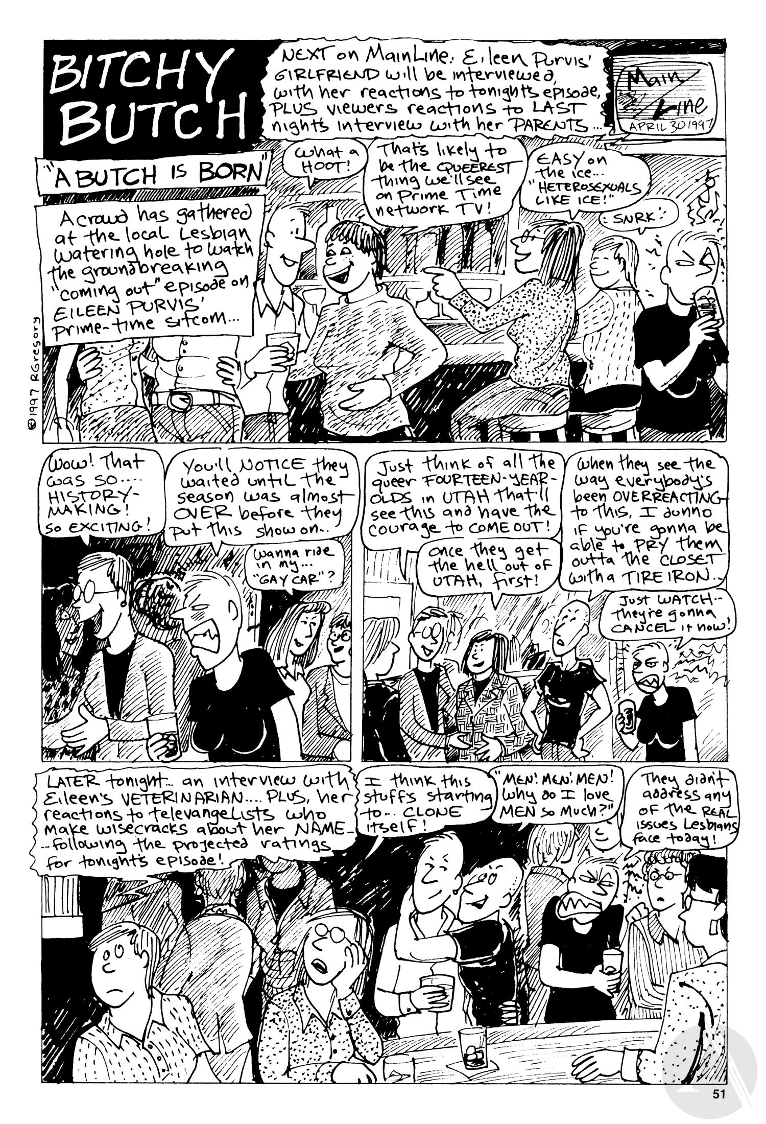 Read online Bitchy Butch: World's Angriest Dyke comic -  Issue # TPB - 57