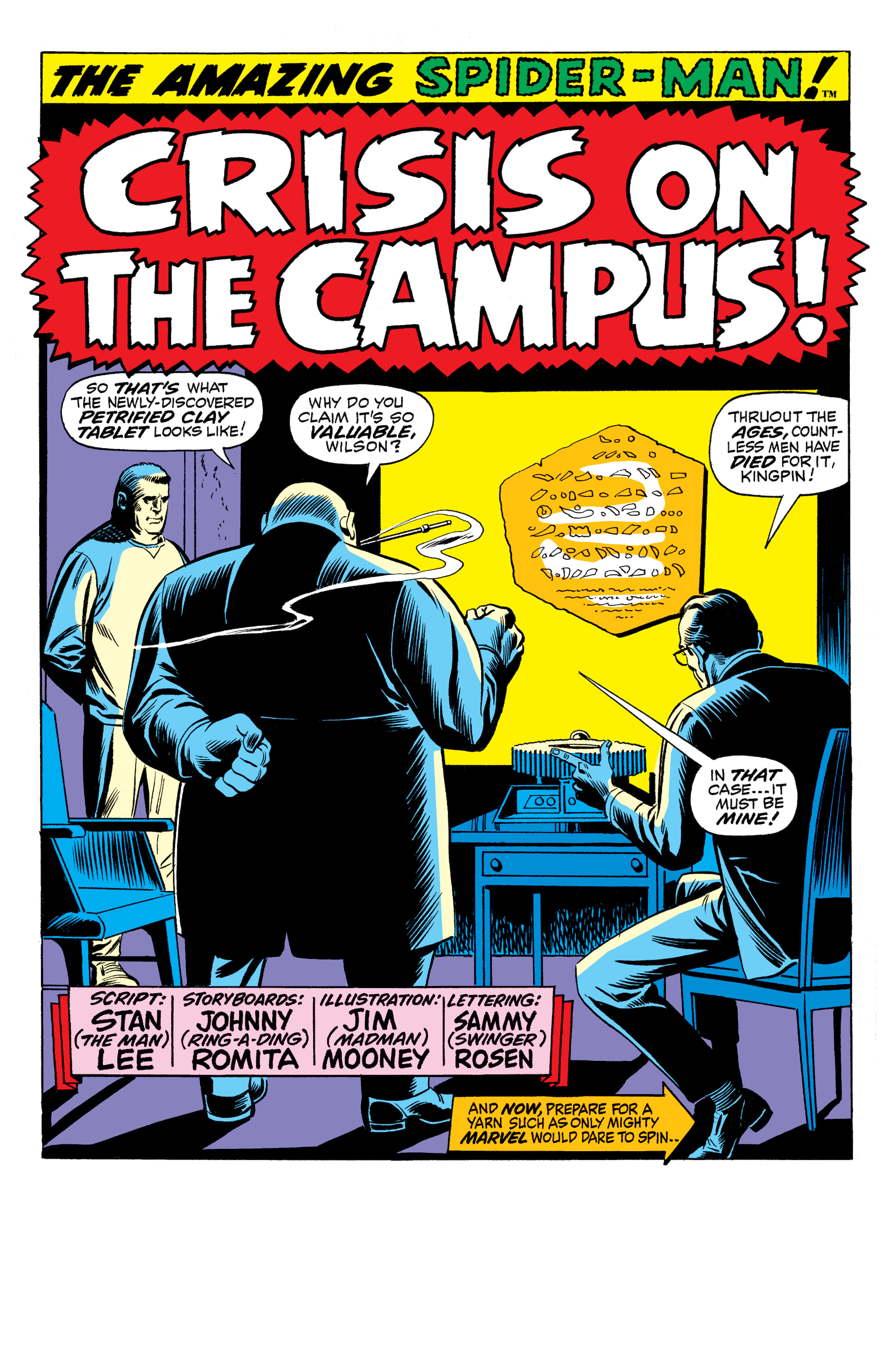 Read online Amazing Spider-Man Epic Collection comic -  Issue # The Secret of the Petrified Tablet (Part 1) - 55