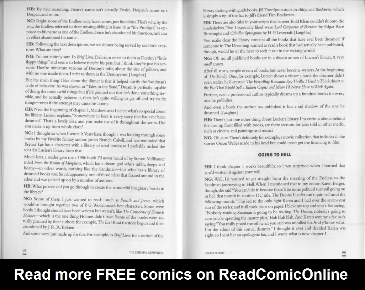 Read online The Sandman Companion comic -  Issue # TPB - 57