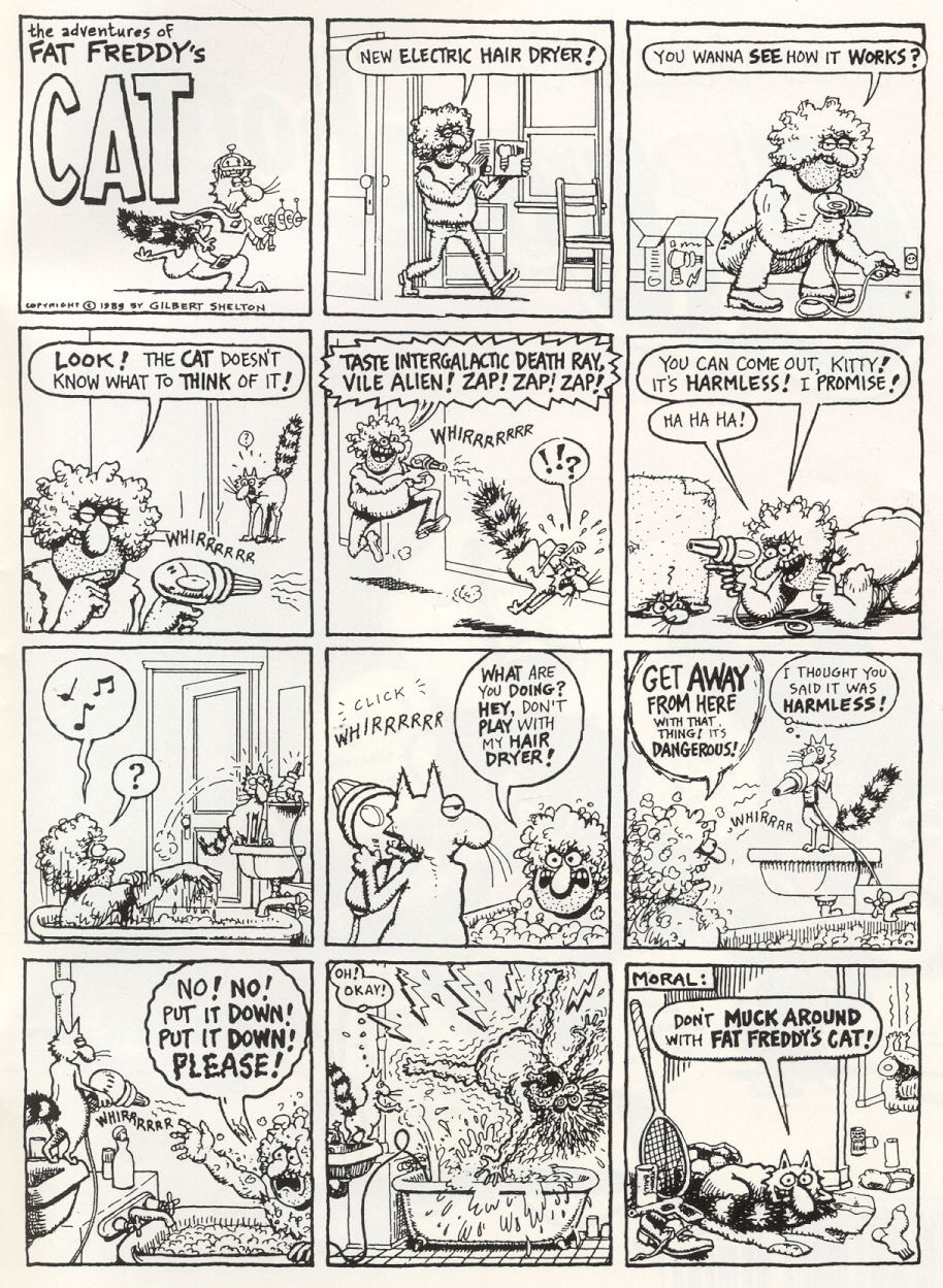 Read online Adventures of Fat Freddy's Cat comic -  Issue #7 - 35