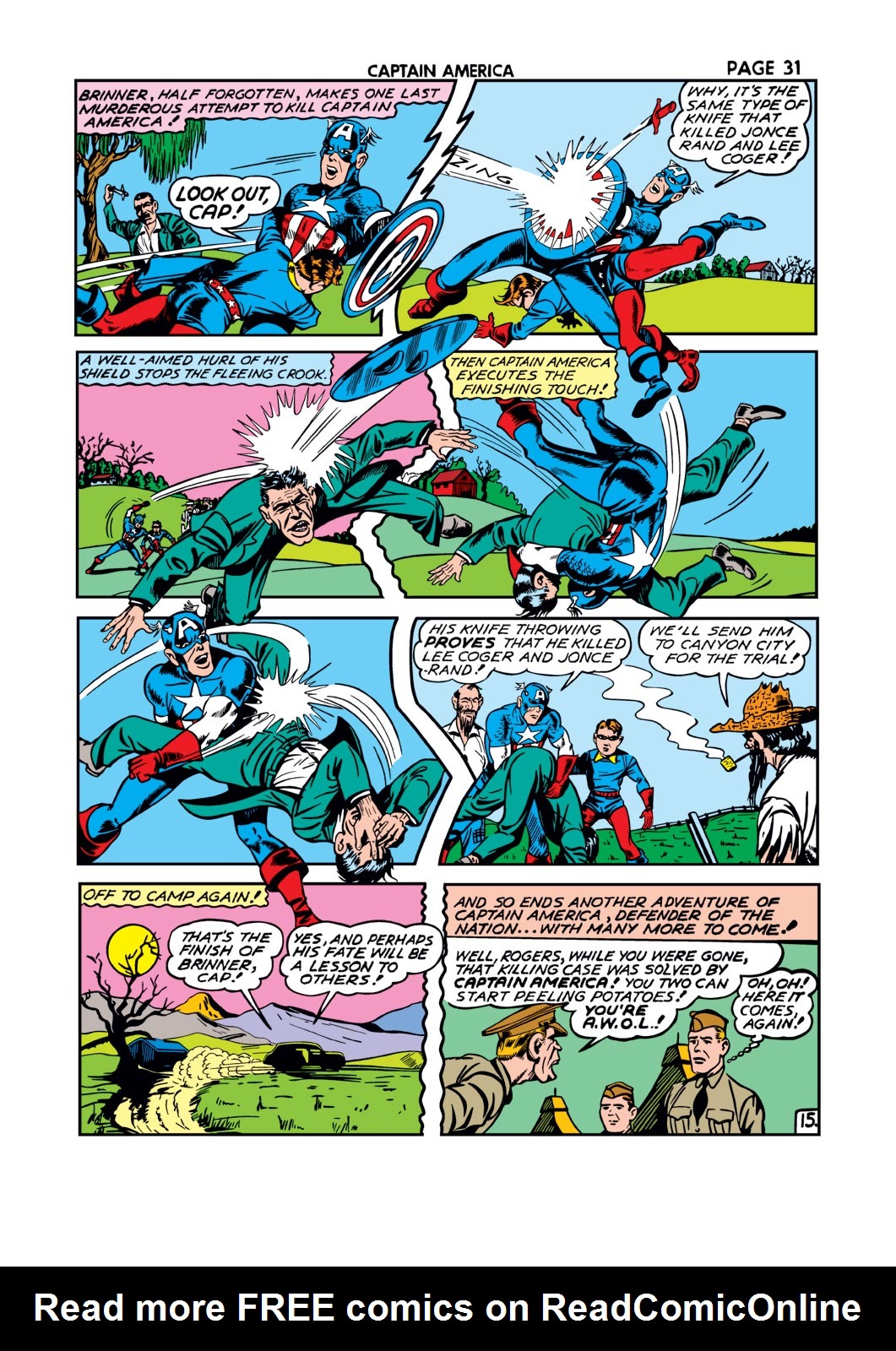 Read online Captain America Comics comic -  Issue #11 - 32