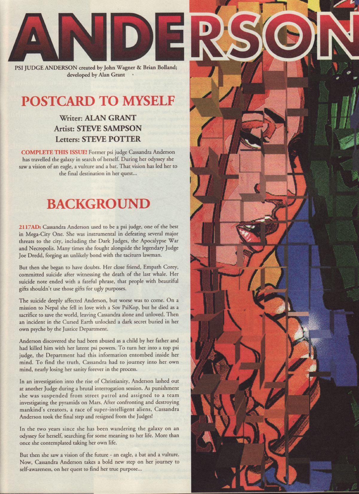 Read online Judge Dredd: The Megazine (vol. 2) comic -  Issue #73 - 42