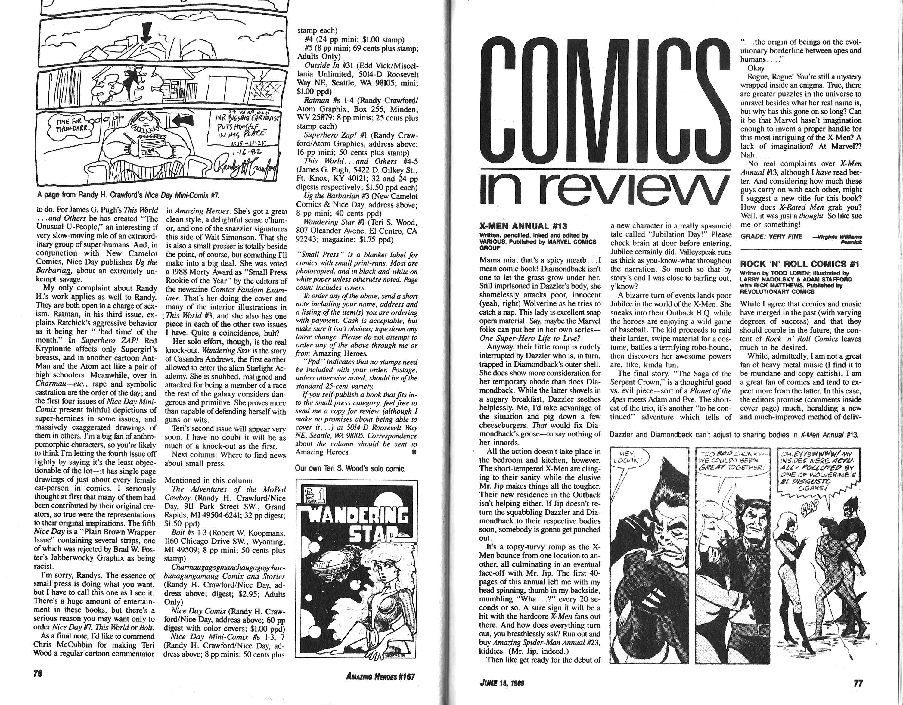 Read online Amazing Heroes comic -  Issue #167 - 39