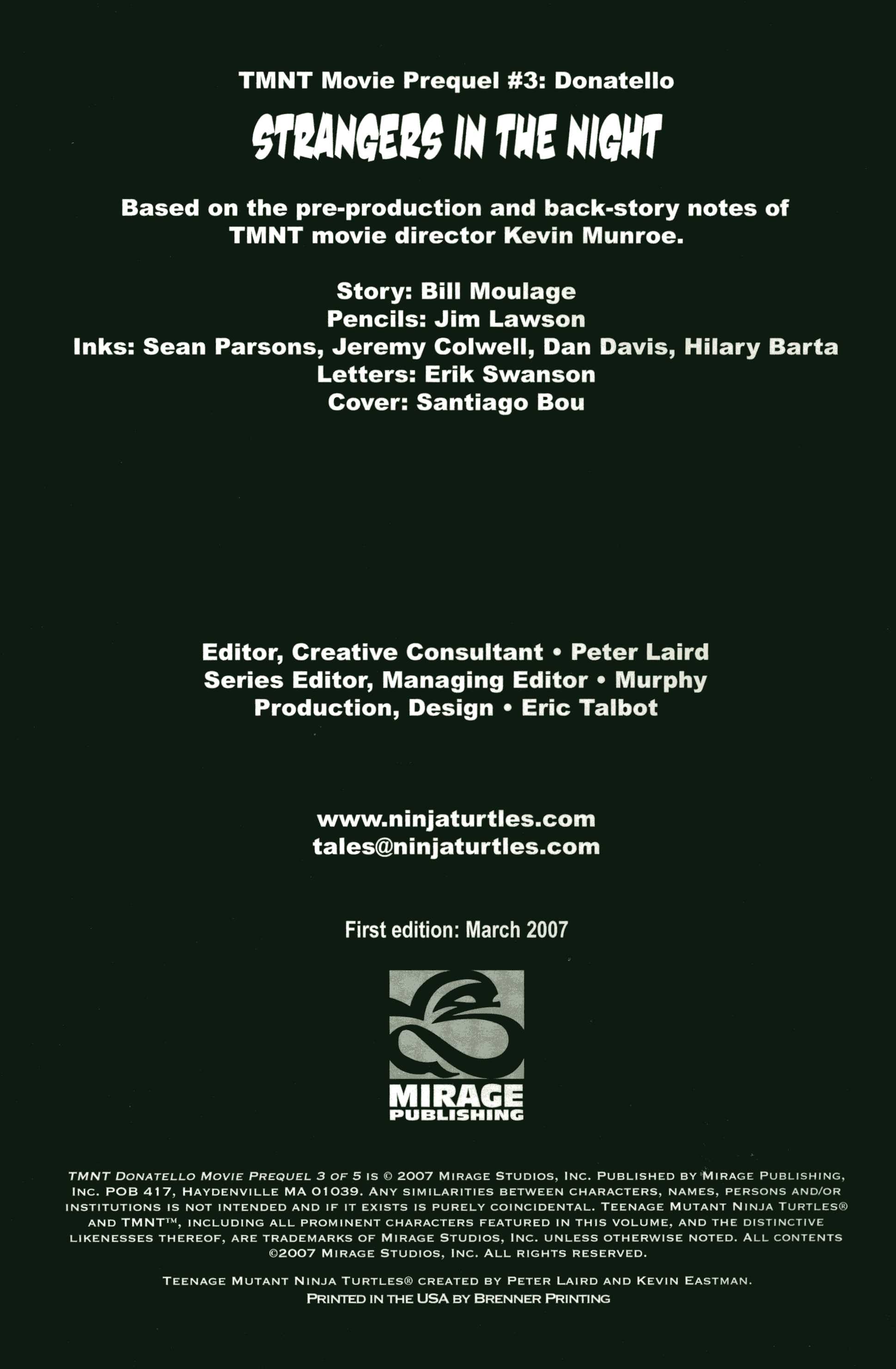Read online TMNT Movie Prequel comic -  Issue #3 - 2