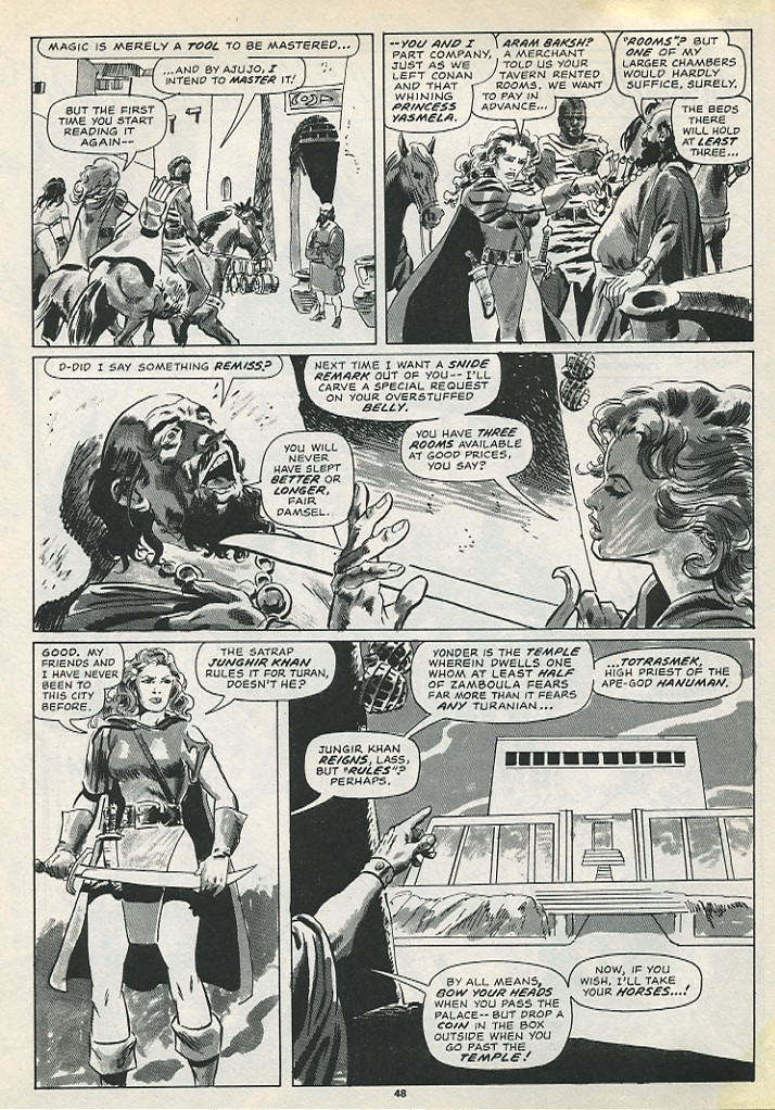 Read online The Savage Sword Of Conan comic -  Issue #195 - 50