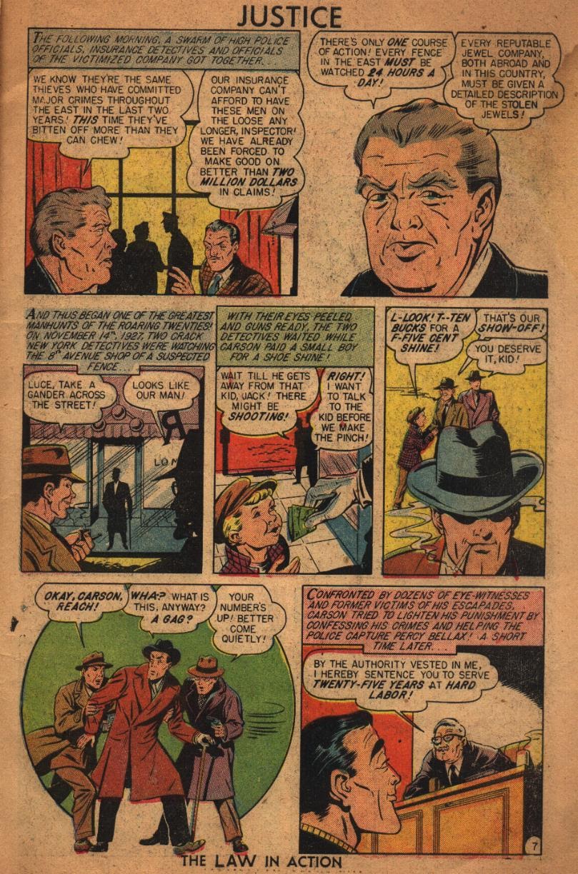 Read online Justice Comics (1948) comic -  Issue #6 - 9