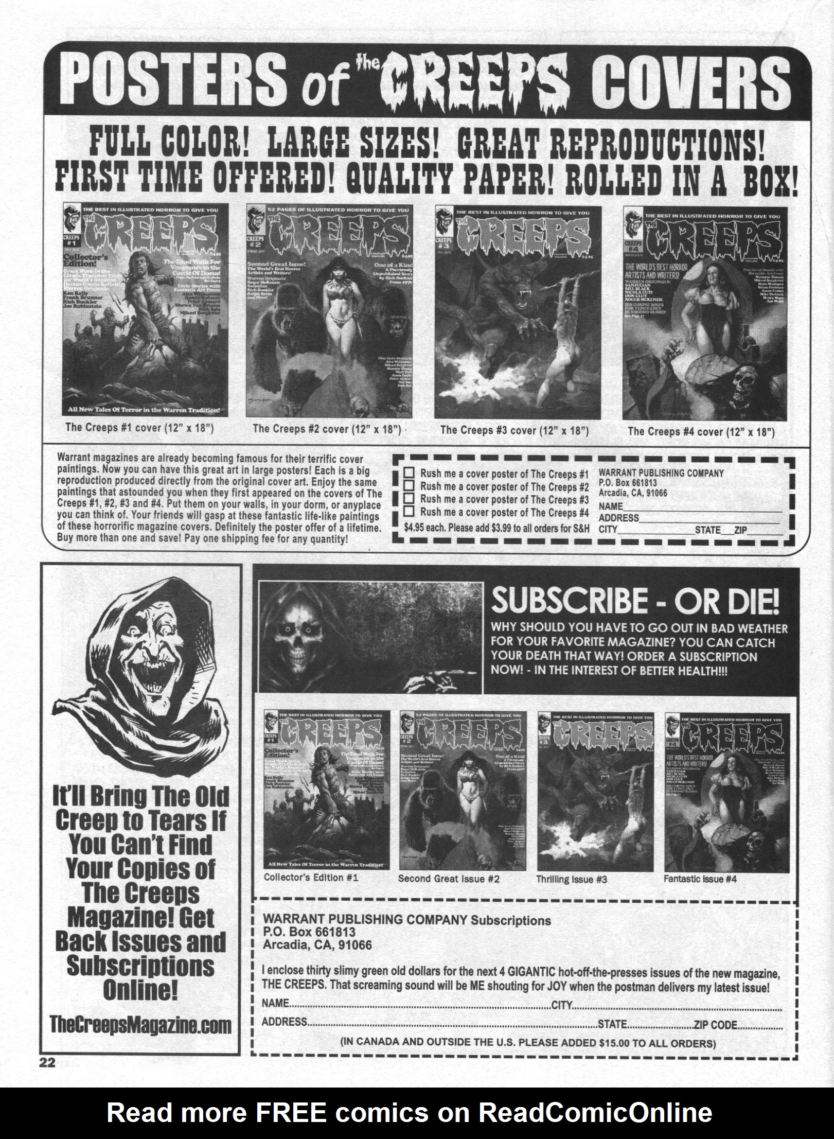 Read online The Creeps comic -  Issue #4 - 22