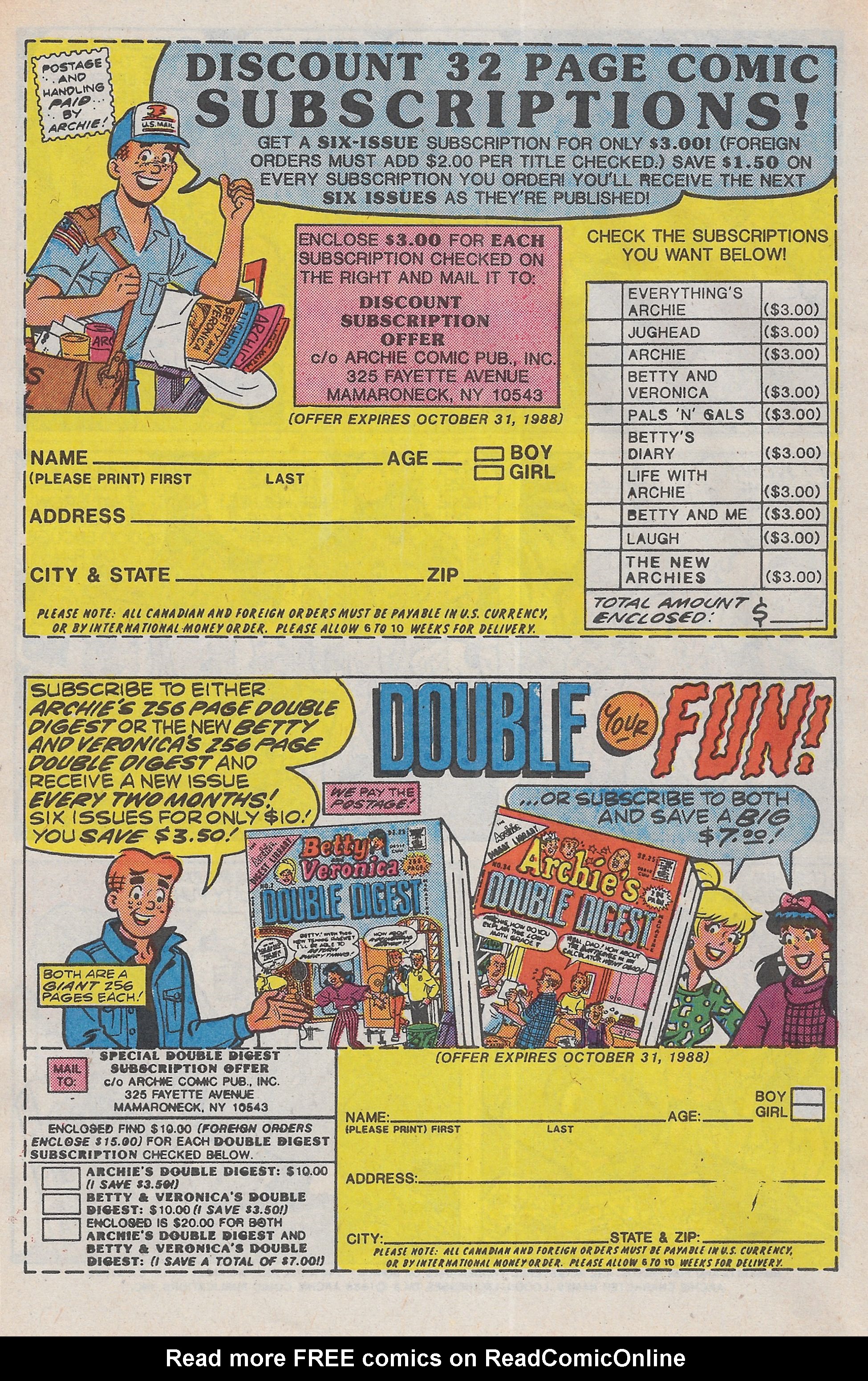Read online Jughead (1987) comic -  Issue #6 - 10