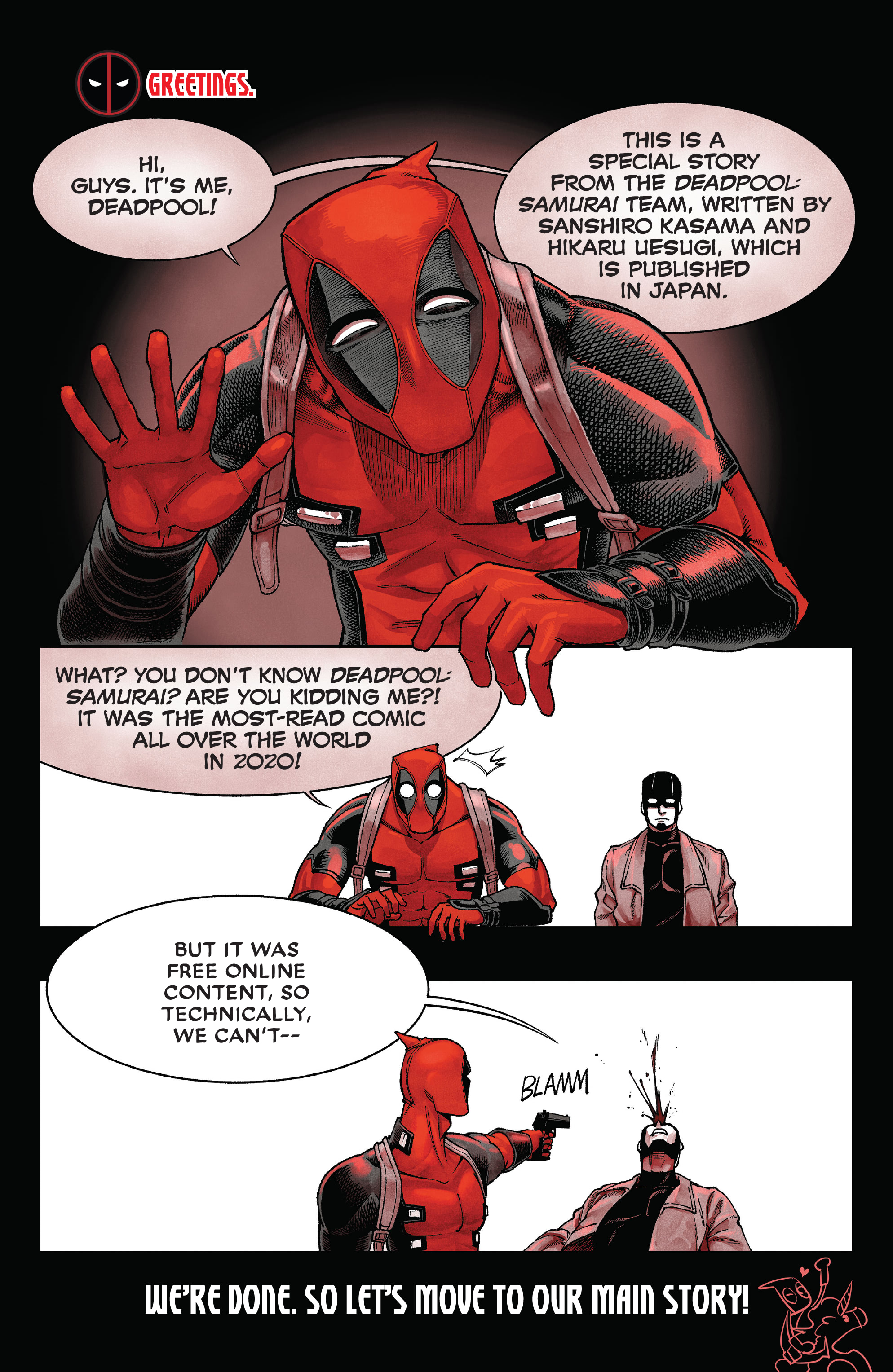 Read online Deadpool: Black, White & Blood comic -  Issue #4 - 12
