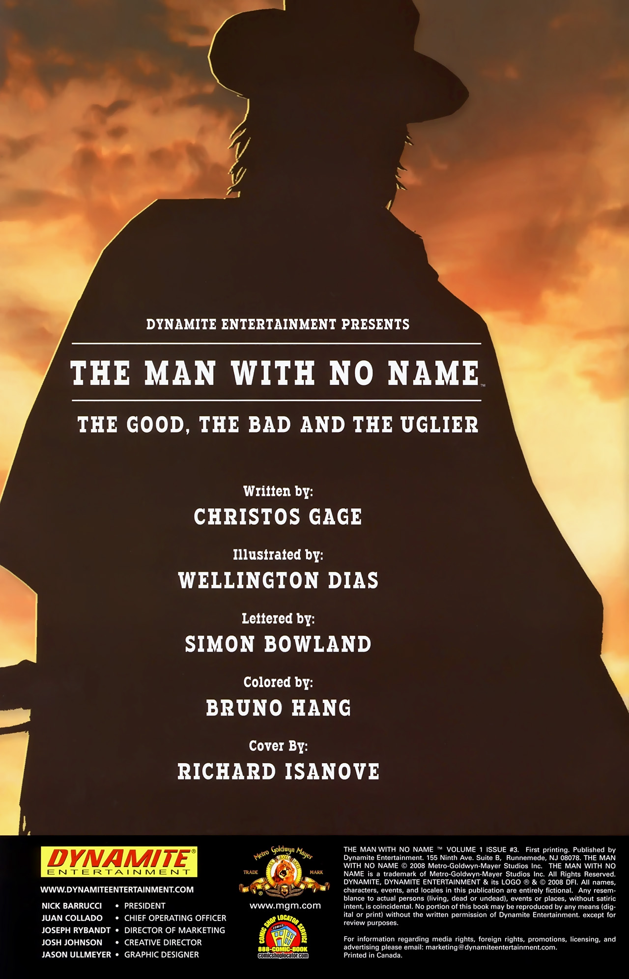 Read online The Man with No Name comic -  Issue #3 - 2