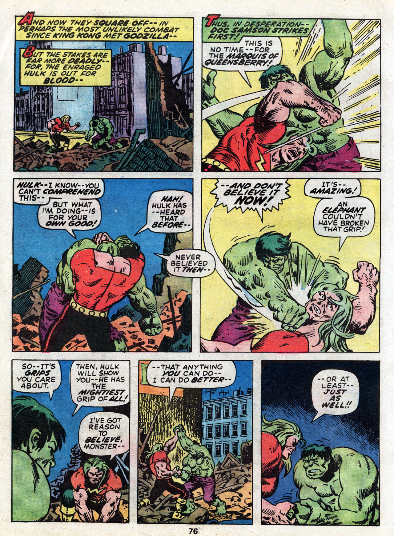 Read online Marvel Treasury Edition comic -  Issue #5 - 74