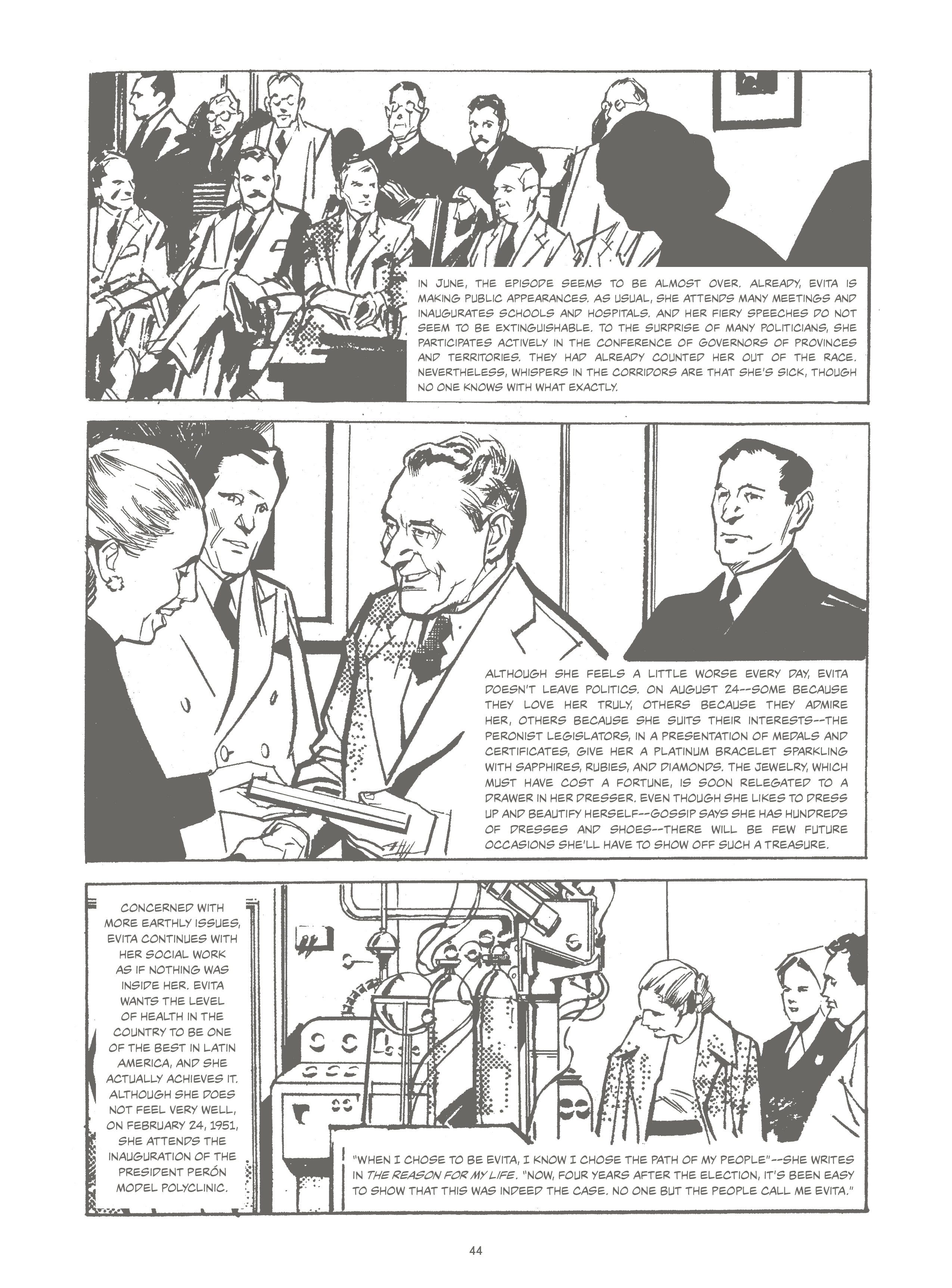Read online Evita, the Life and Work of Eva Perón comic -  Issue # TPB - 49