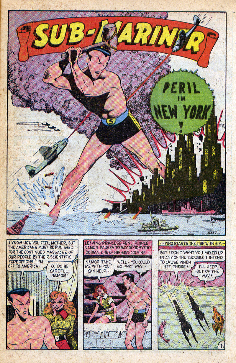 Read online Sub-Mariner Comics comic -  Issue #32 - 21