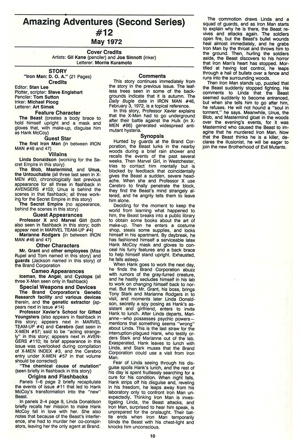 Read online The Official Marvel Index To The X-Men comic -  Issue #4 - 12