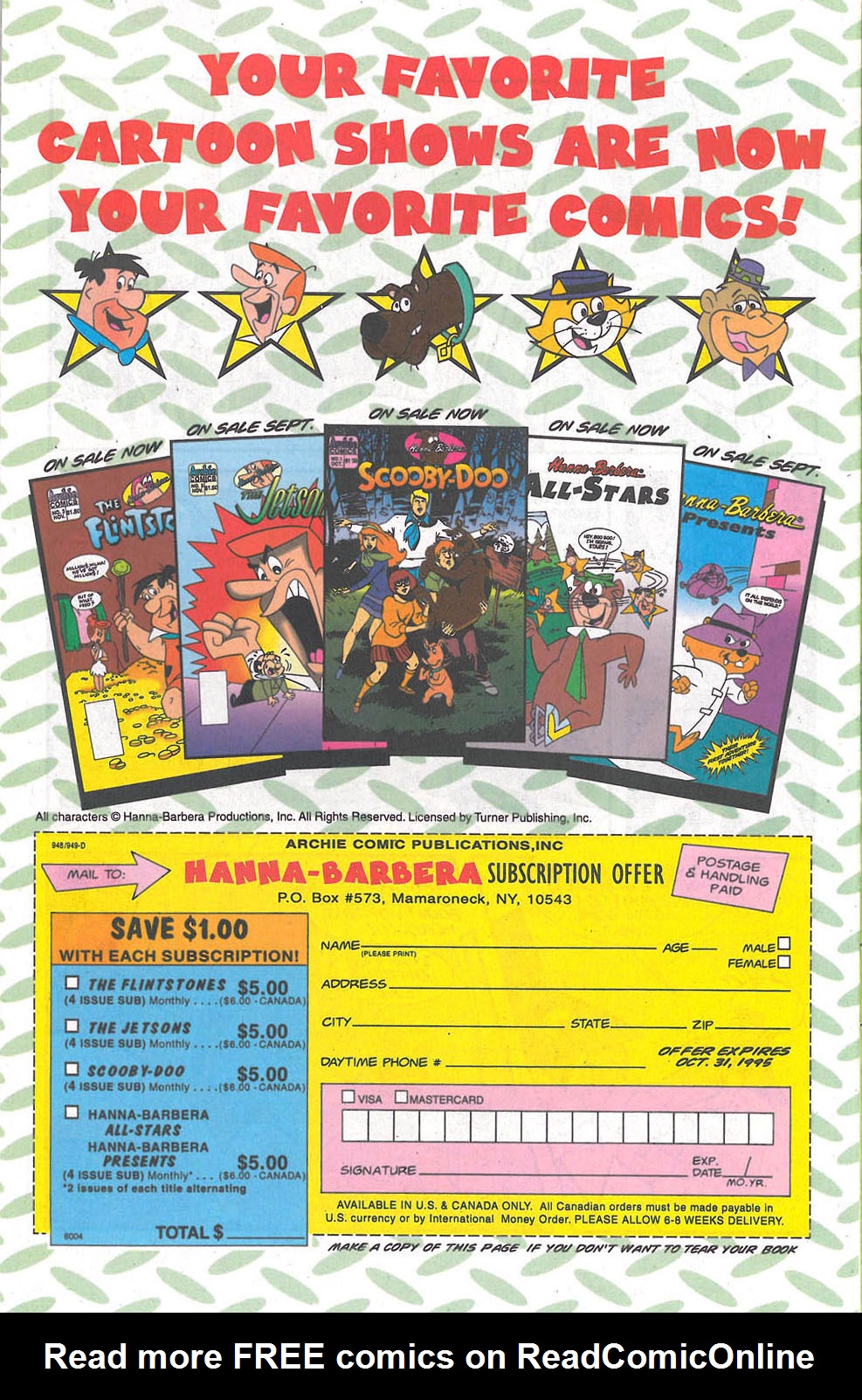 Read online Hanna-Barbera Presents comic -  Issue #1 - 34