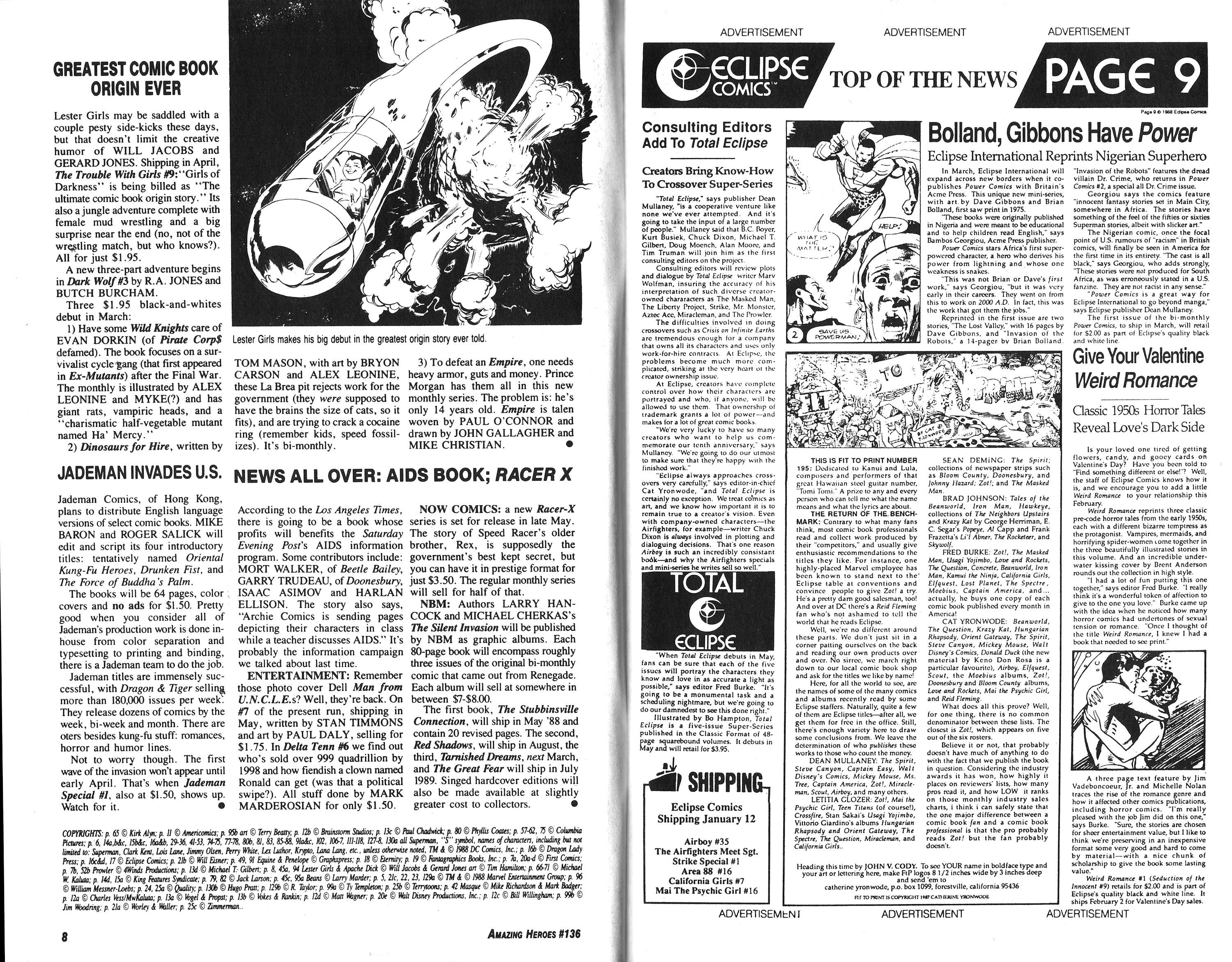 Read online Amazing Heroes comic -  Issue #136 - 5