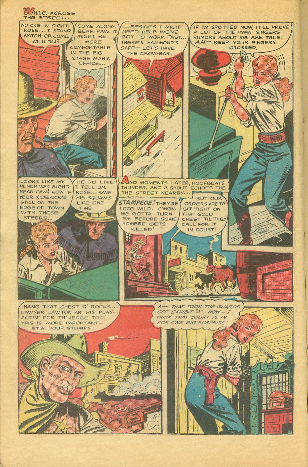 Read online Cowgirl Romances (1950) comic -  Issue #2 - 23