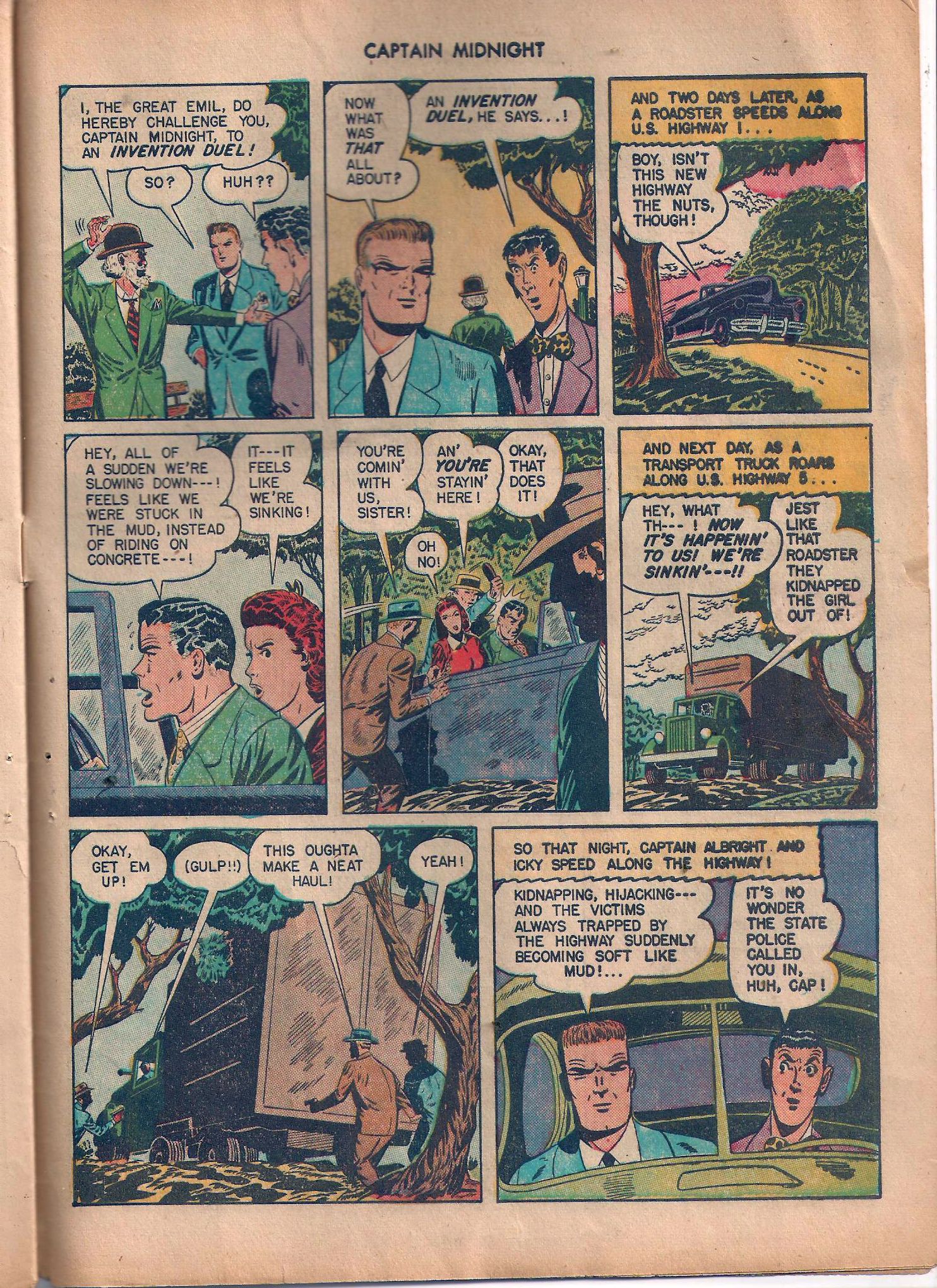 Read online Captain Midnight (1942) comic -  Issue #44 - 46