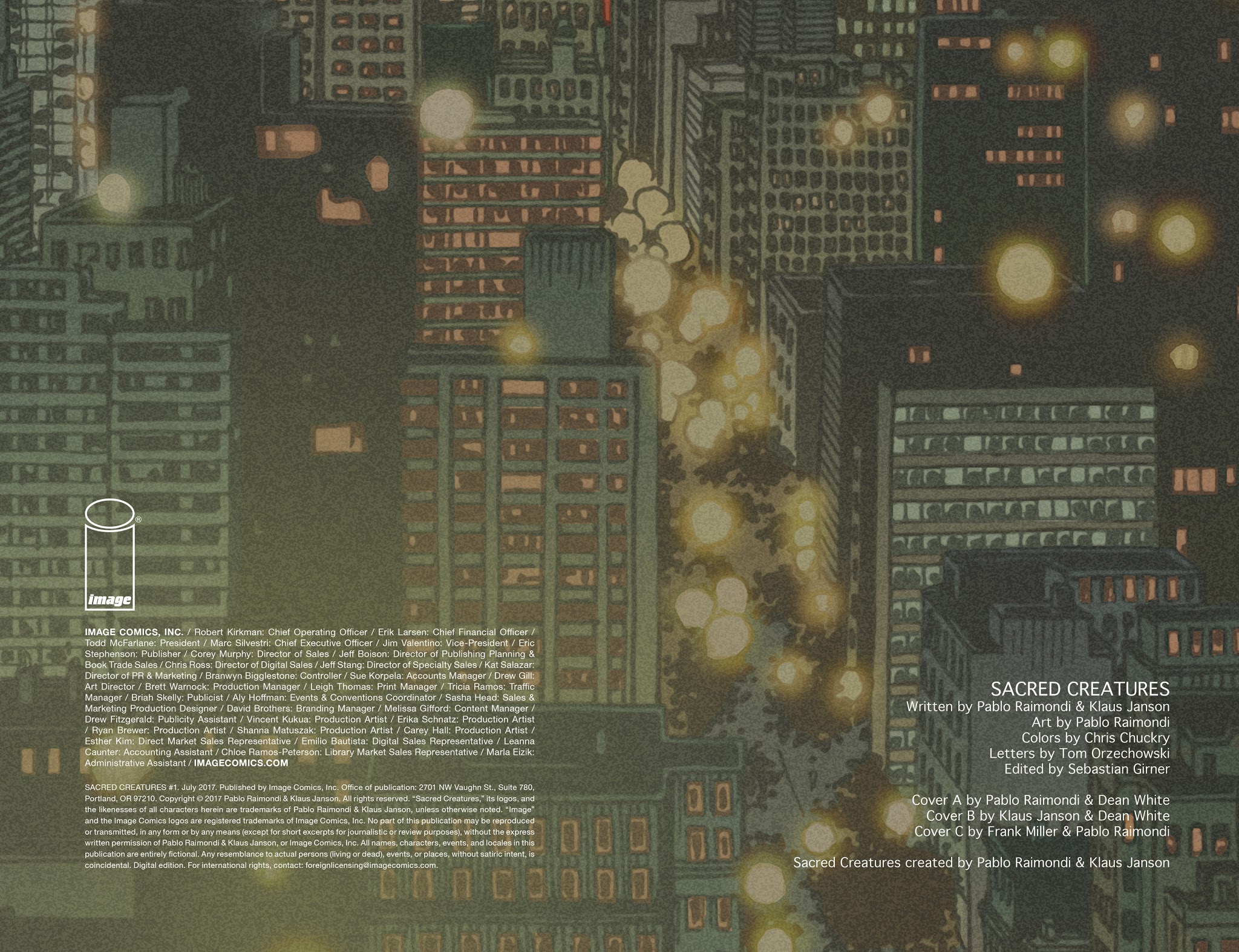 Read online Sacred Creatures comic -  Issue #1 - 2