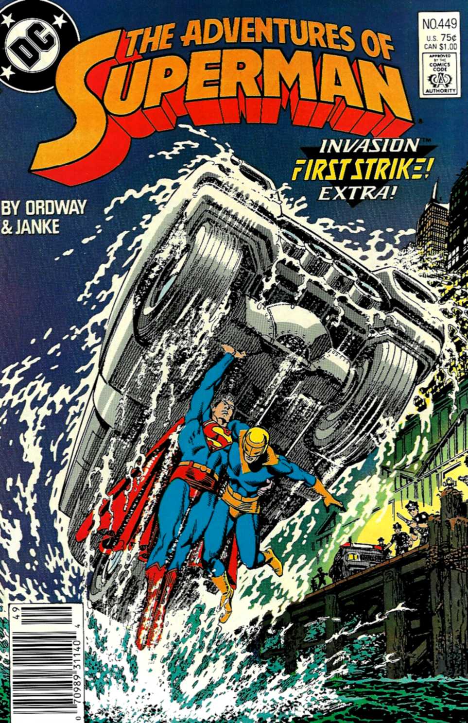 Read online Adventures of Superman (1987) comic -  Issue #449 - 1