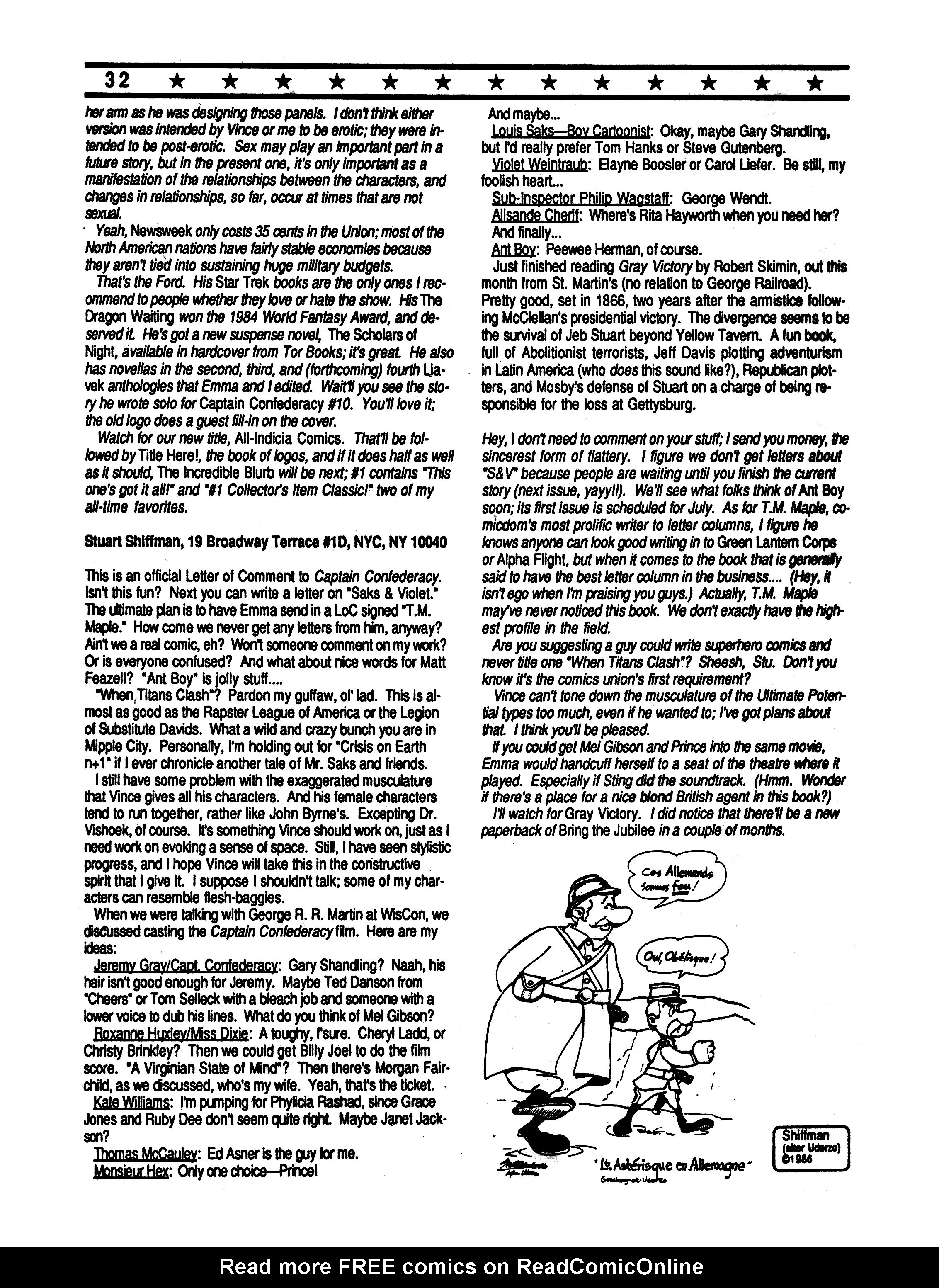 Read online Captain Confederacy (1986) comic -  Issue #9 - 34