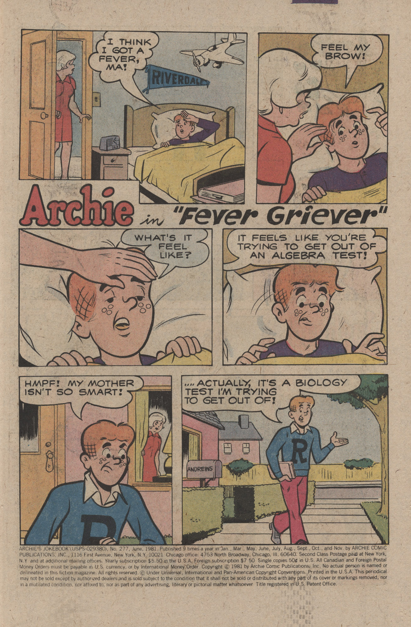 Read online Archie's Joke Book Magazine comic -  Issue #276 - 3
