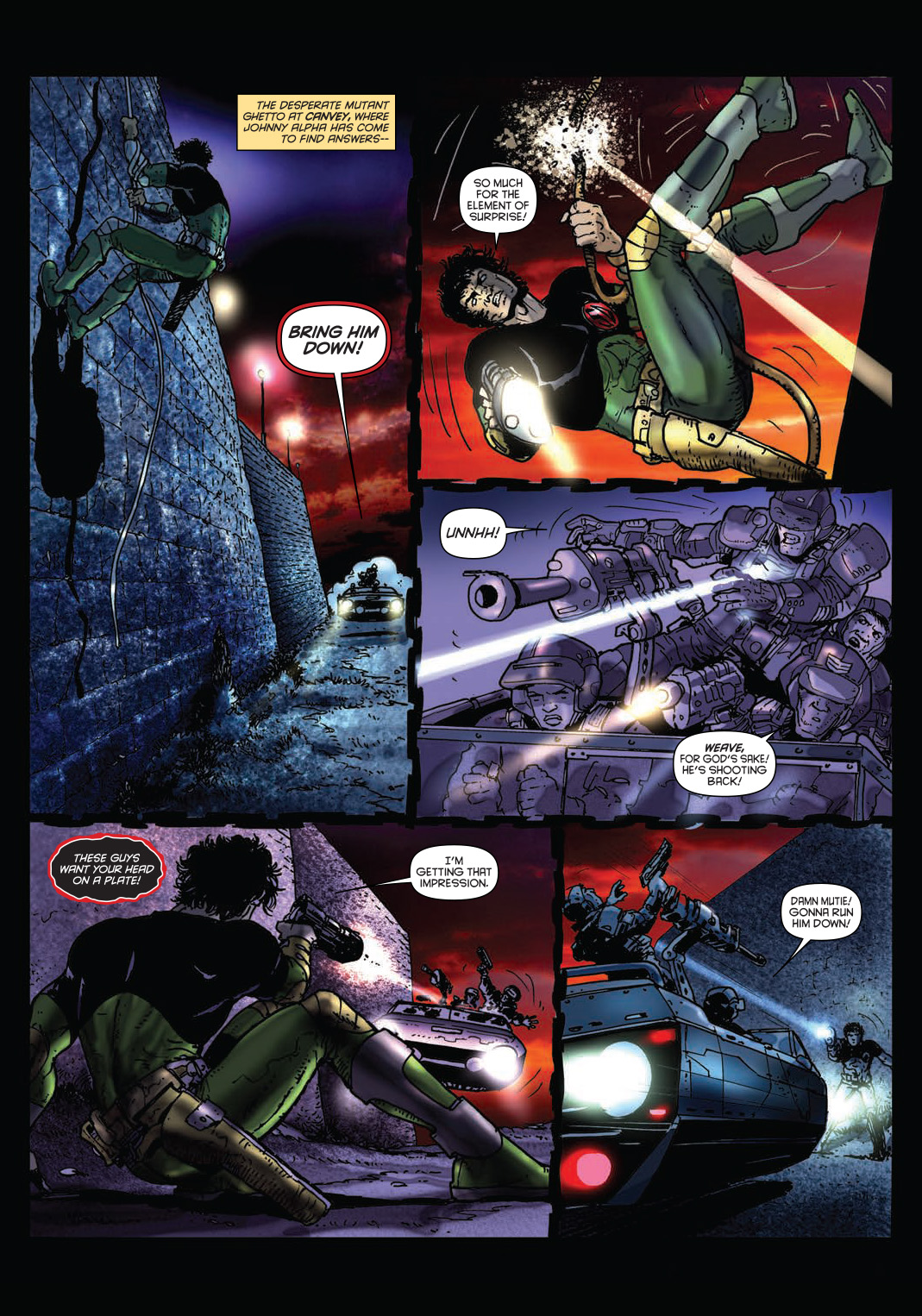Read online Strontium Dog: The Life and Death of Johnny Alpha: The Project comic -  Issue # TPB - 121