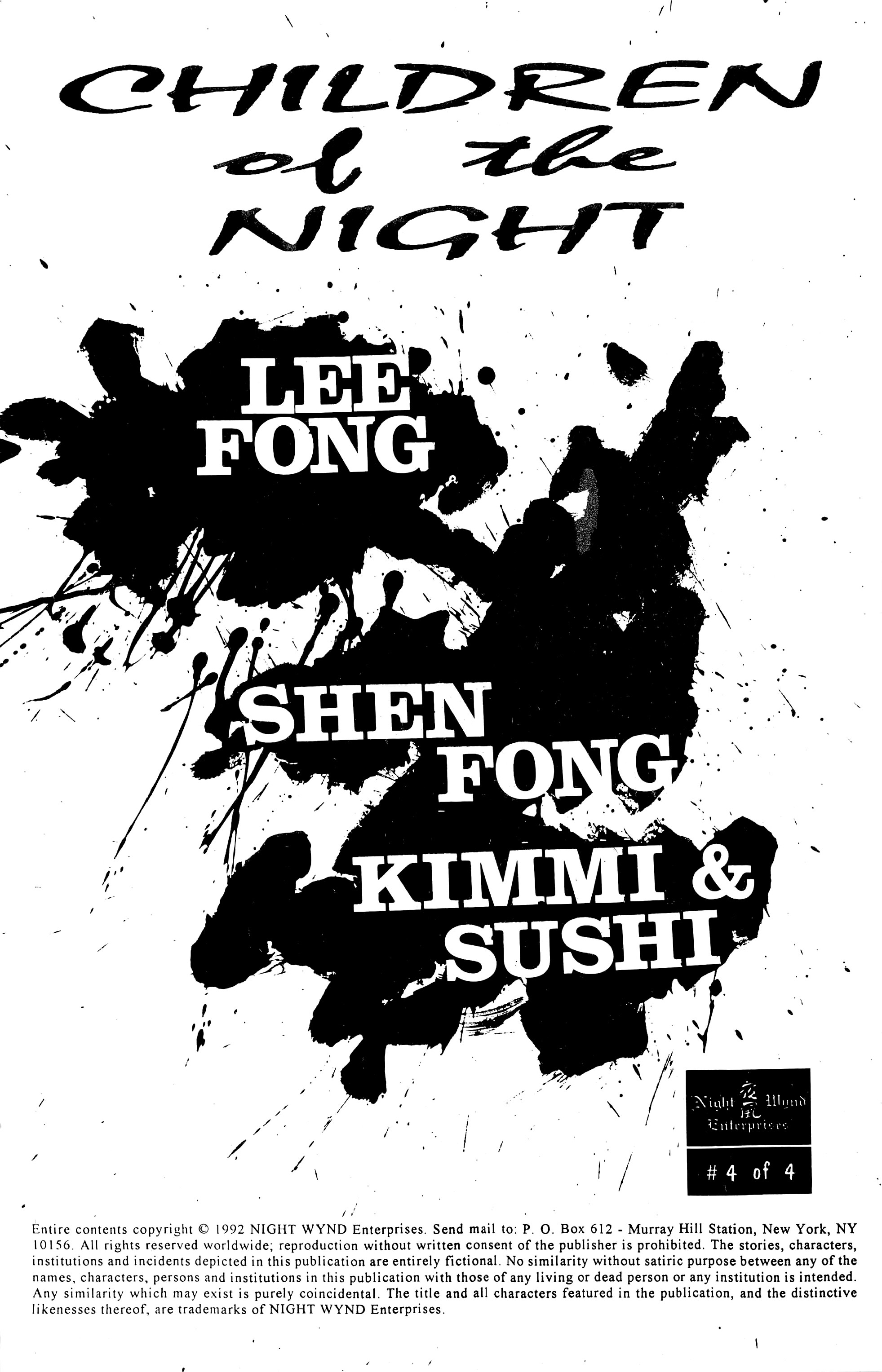 Read online Children Of The Night comic -  Issue #4 - 2